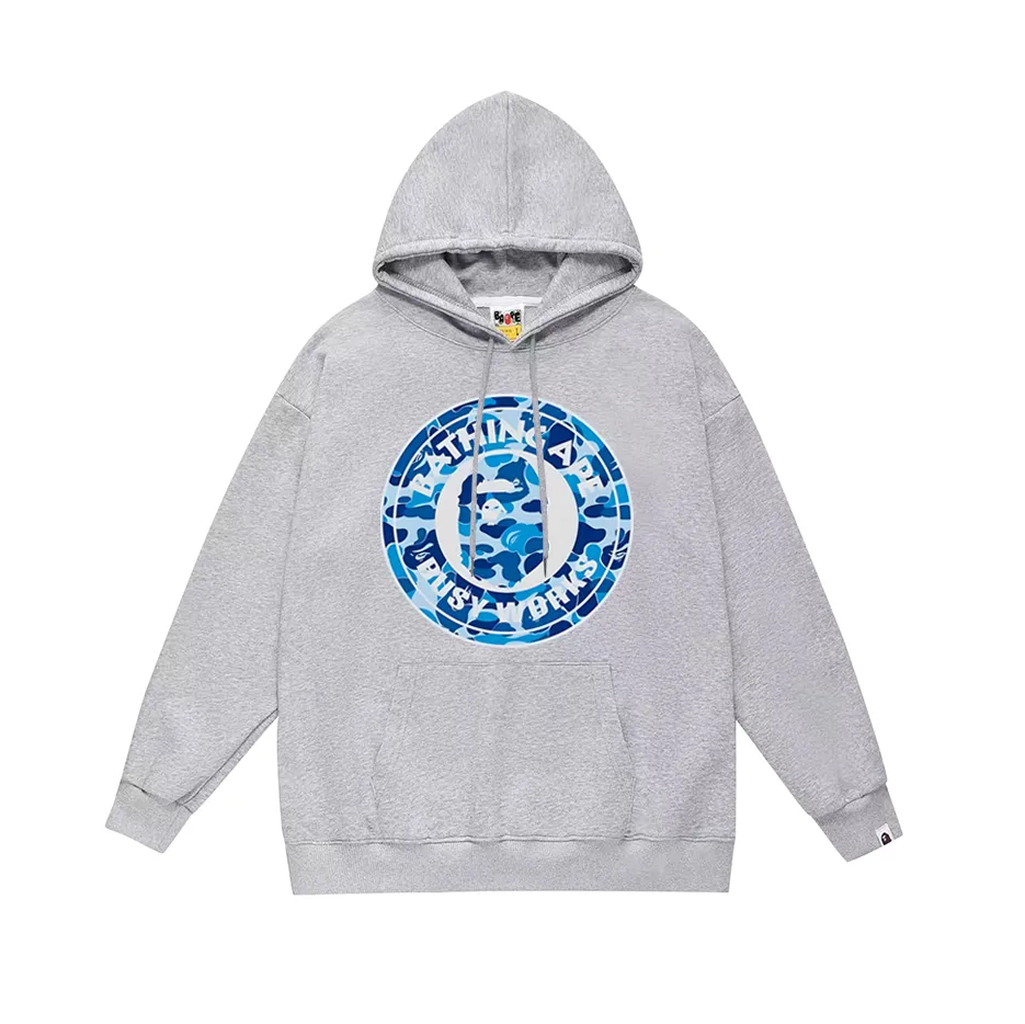 P190 model number SC601# terry 85 plus velvet 95 (top version) BAPE Ape Army letter print hooded sweatshirt Made of 380g large terry (drop shoulder large version) fabric, soft and non-pilling, imported environmentally friendly printing glue, bright and three-dimensional pattern, quality 💥Same style for men and women, the upper body is fashionable Color: black and blue, white and blue, gray and blue, black and green, white and green, gray and green, black and red, white and red, gray and red Size: S M L XL XXL