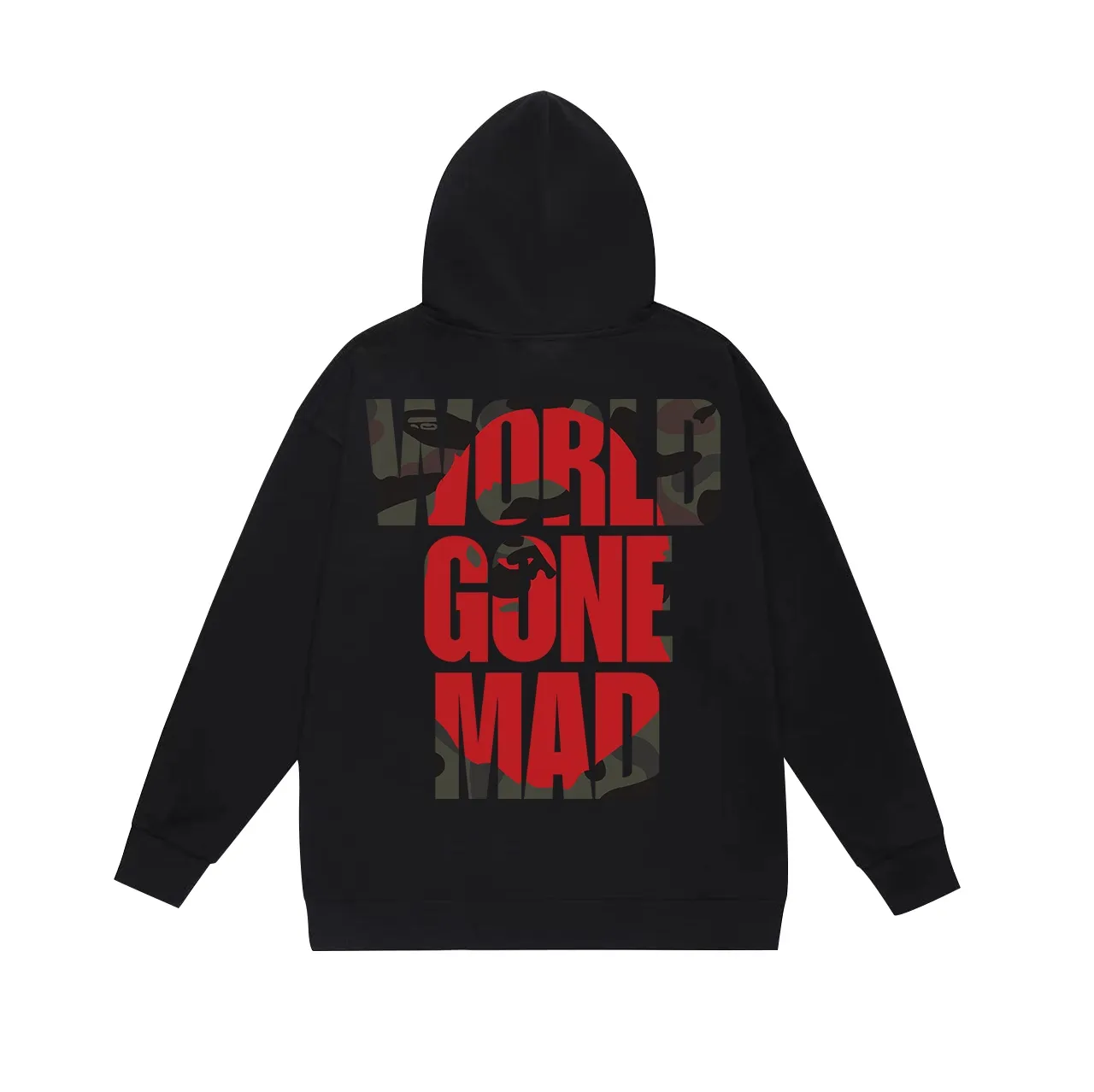 Model No. SC652#terry p160 plus velvet p180💰 (top version) BAPE ape head letter printed hooded sweatshirt. Made of 380g large terry 430g silver fox velvet (drop shoulder large version) fabric. The texture is soft and non-pilling. Imported environmentally friendly printing glue. The pattern is bright and three-dimensional. Quality💥Same style for men and women. The upper body is trendy. Color: black white gray Size: S M L XL XXL