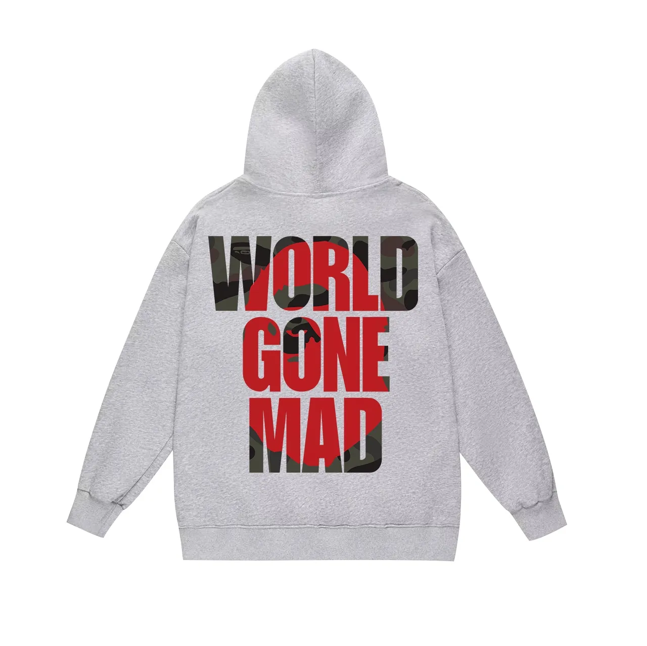 Model No. SC652#terry p160 plus velvet p180💰 (top version) BAPE ape head letter printed hooded sweatshirt. Made of 380g large terry 430g silver fox velvet (drop shoulder large version) fabric. The texture is soft and non-pilling. Imported environmentally friendly printing glue. The pattern is bright and three-dimensional. Quality💥Same style for men and women. The upper body is trendy. Color: black white gray Size: S M L XL XXL