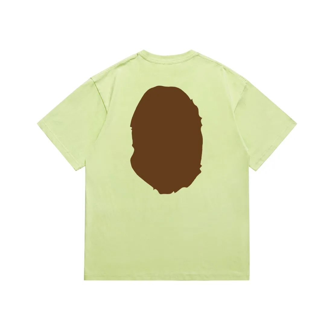 SC175#p110💰 (Top version) BAPE classic front and back great ape head printed short-sleeved T-shirt Made of 260 grams of high-quality high-weave pure cotton fabric, double yarn combed, soft texture without pilling, imported environmentally friendly printing glue, bright and three-dimensional pattern, quality 💥unisex style, the upper body is trendy Color: black, white, apricot, green, red, purple, pink, dark gray, coffee, fluorescent green, floral gray, grass green, raspberry Burgundy Lake Blue Sky Blue Khaki Navy Blue Klein Blue Dragon Fruit Color Size: S M L XL XXL
