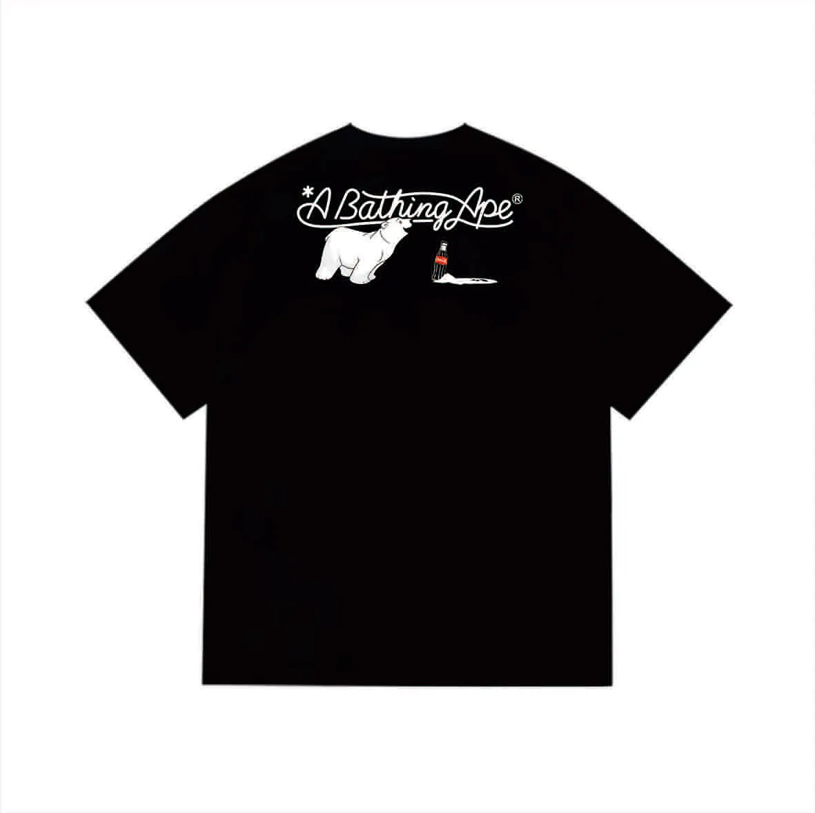 SC1034#p110💰 (top version) BAPE uses 260 grams of high-quality high-weave pure cotton fabric, double yarn combed, soft and non-pilling texture, imported environmentally friendly printing glue, bright and three-dimensional pattern, quality 💥Same style for men and women, the upper body is trendy Color: Black White Size: S M L XL XXL