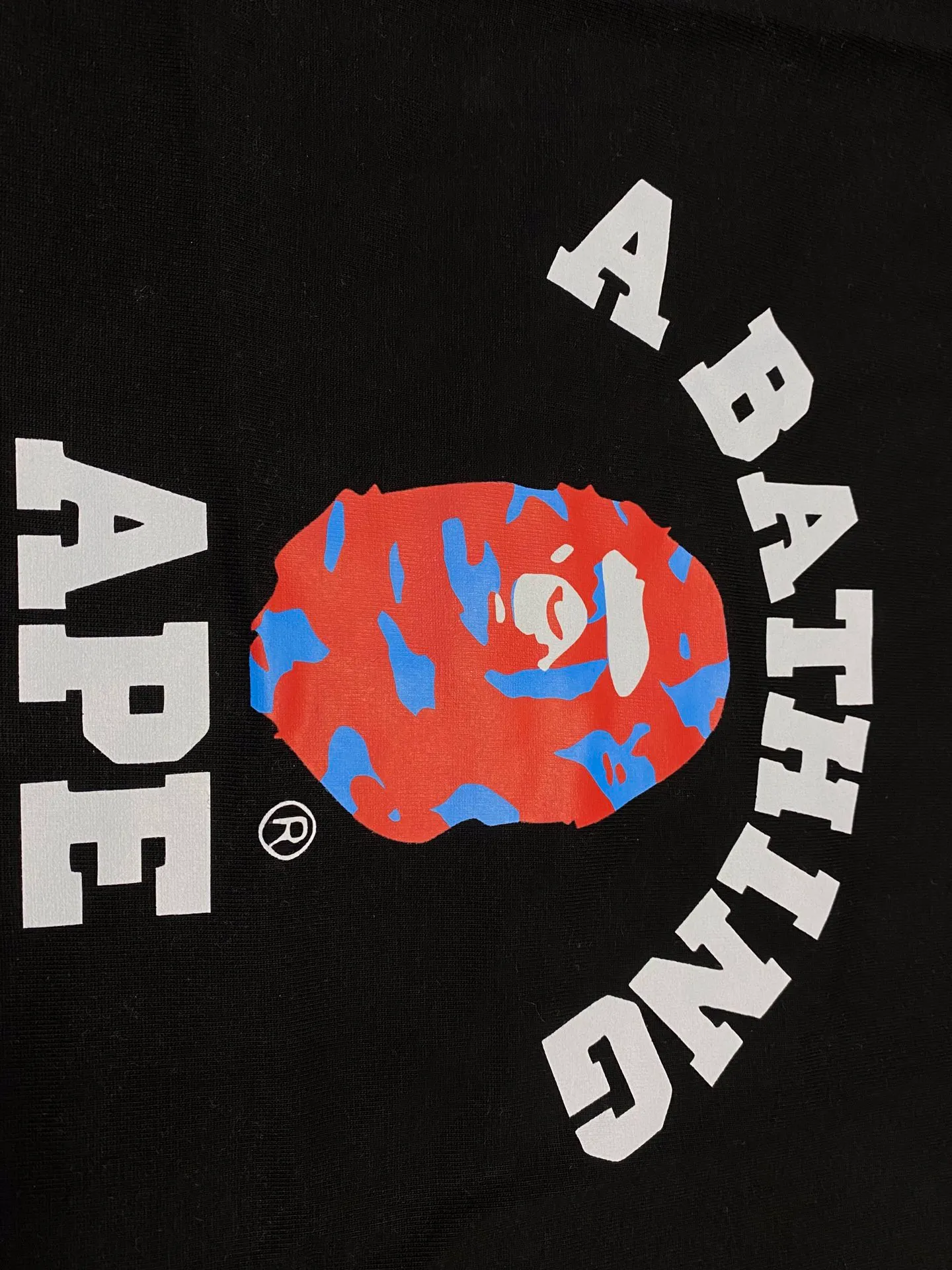 SC118#p110💰 (top version) BAPE percussion camouflage ape head letter printed short-sleeved T-shirt Made of 260 grams of high-quality high-weave pure cotton fabric, double yarn combed, soft and non-pilling texture, imported environmentally friendly printing glue, bright and three-dimensional pattern, quality 💥Same style for men and women, the upper body is fashionable Color: black white Size: S M L XL XXL