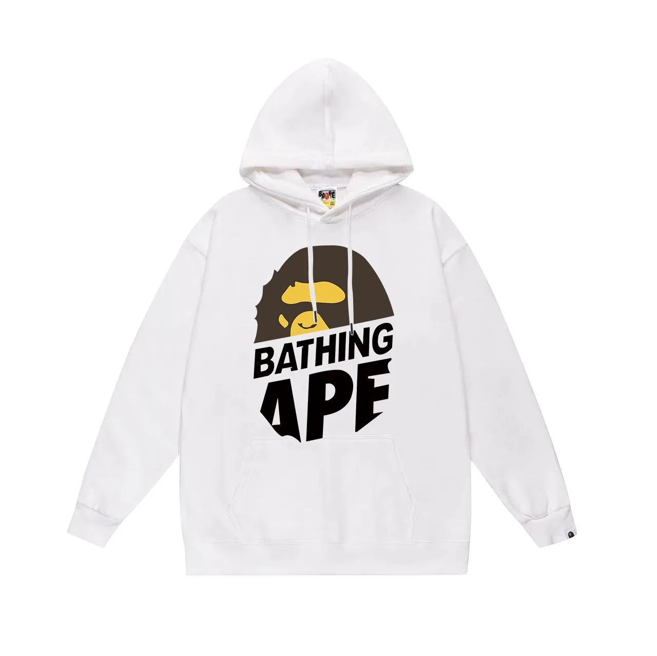 Model No. SC654#terry p160 plus velvet p180💰 (top version) BAPE ape head letter printed hooded sweatshirt. Made of 380g large terry 430g silver fox velvet (drop shoulder large version) fabric. The texture is soft and non-pilling. Imported environmentally friendly printing glue. The pattern is bright and three-dimensional. Quality💥Same style for men and women. The upper body is trendy. Color: black white gray Size: S M L XL XXL