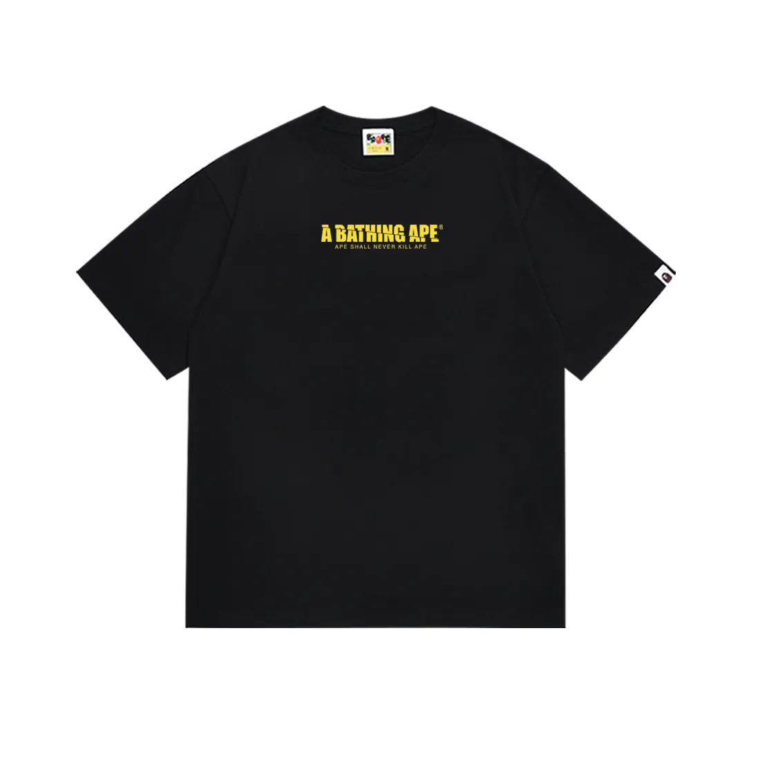 P110 SC034# (top version) BAPE Mount Fuji Monkey Man costume women's double-sided printed short-sleeved T-shirt Made of 260 grams of high-quality high-woven pure cotton fabric, double yarn combed, soft texture and no pilling Imported environmentally friendly printing glue The pattern is bright and three-dimensional Quality 💥 Same style for men and women The upper body is trendy Color: Black White Size: S M L XL XXL