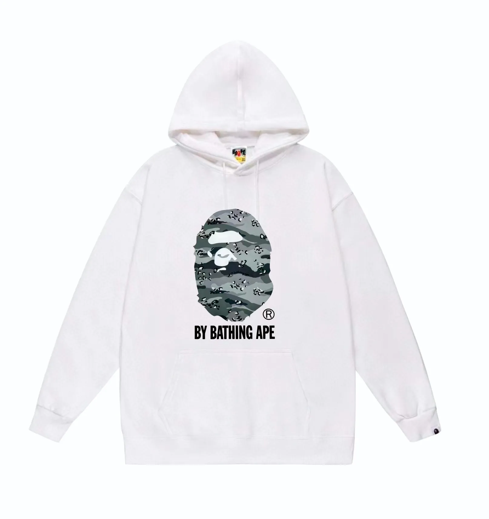 P160 model number SC842# terry 80 plus velvet 90 (top version) BAPE desert ape head letter print hooded sweatshirt Made of 380g large terry (drop shoulder large version) fabric, soft and non-pilling texture, imported environmentally friendly printing glue, bright and three-dimensional pattern, quality 💥Same style for men and women. The upper body is trendy. Color: black and yellow, white and yellow, gray and yellow, black and gray, white and gray, gray and gray. Size: S M L XL XXL
