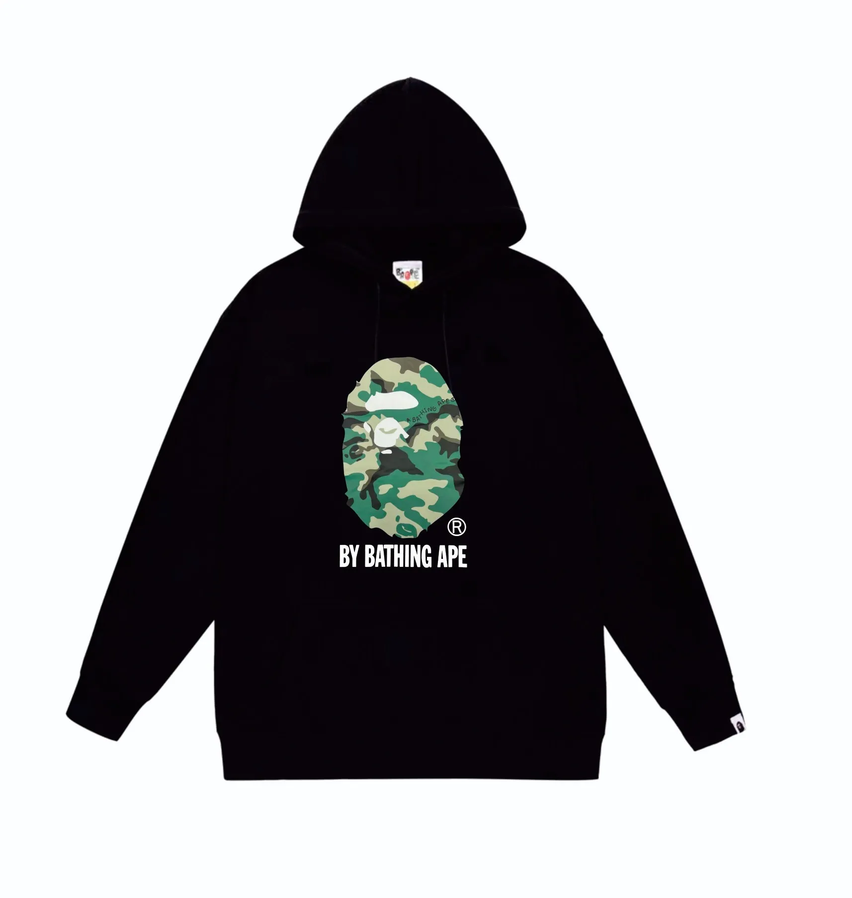 P160 model number SC854# terry 80 plus velvet 90 (top version) BAPE forest camouflage great ape letter print hooded sweatshirt Made of 380g large terry (drop shoulder large version) fabric, soft and non-pilling, imported environmentally friendly printing glue, bright and three-dimensional pattern, quality 💥Same style for men and women, the upper body is fashionable Color: black white gray Size: S M L XL XXL