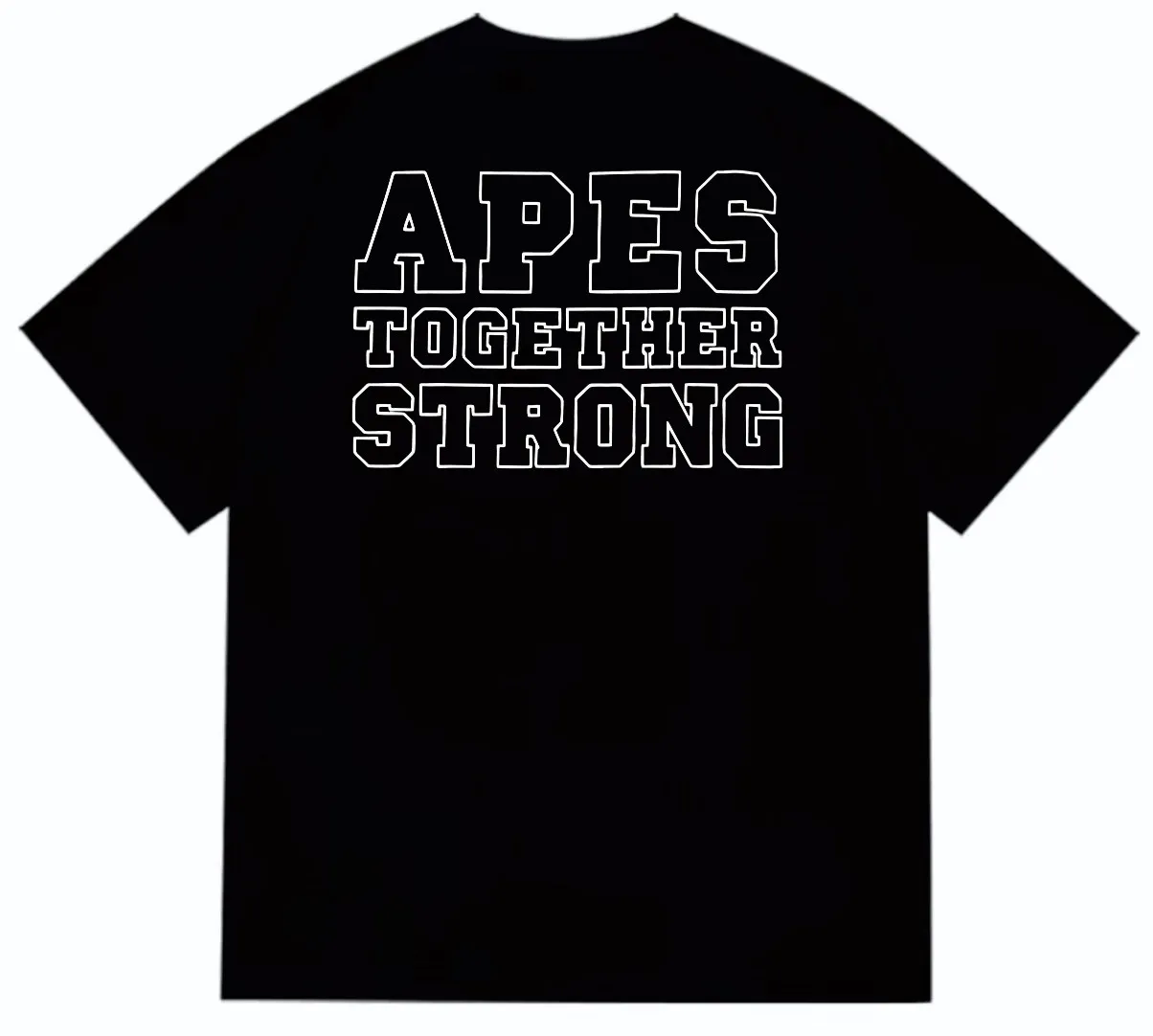 SC248#p110💰 (top version) BAPE classic ape head letter printed short-sleeved T-shirt. Made of 260 grams of high-quality high-weave pure cotton fabric. Double yarn combed, soft texture and no pilling. Imported environmentally friendly printing glue. Bright and three-dimensional pattern. Quality💥Same style for men and women. The upper body is trendy. Color: black, white, navy blue, apricot. Size: S M L XL XXL