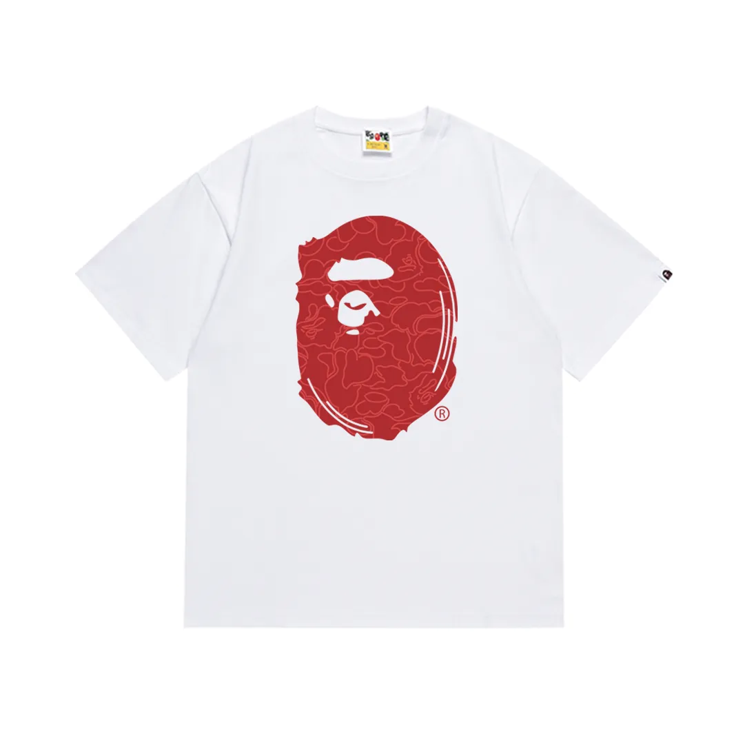 SC173#p110💰 (Top version) BAPE 30th anniversary limited camouflage short-sleeved T-shirt made of 260 grams of high-quality high-weave pure cotton fabric, double yarn combed, soft texture and no pilling Imported environmentally friendly printing glue, bright and three-dimensional pattern, quality 💥Same style for men and women, the upper body is fashionable Color: black white Size: S M L XL XXL