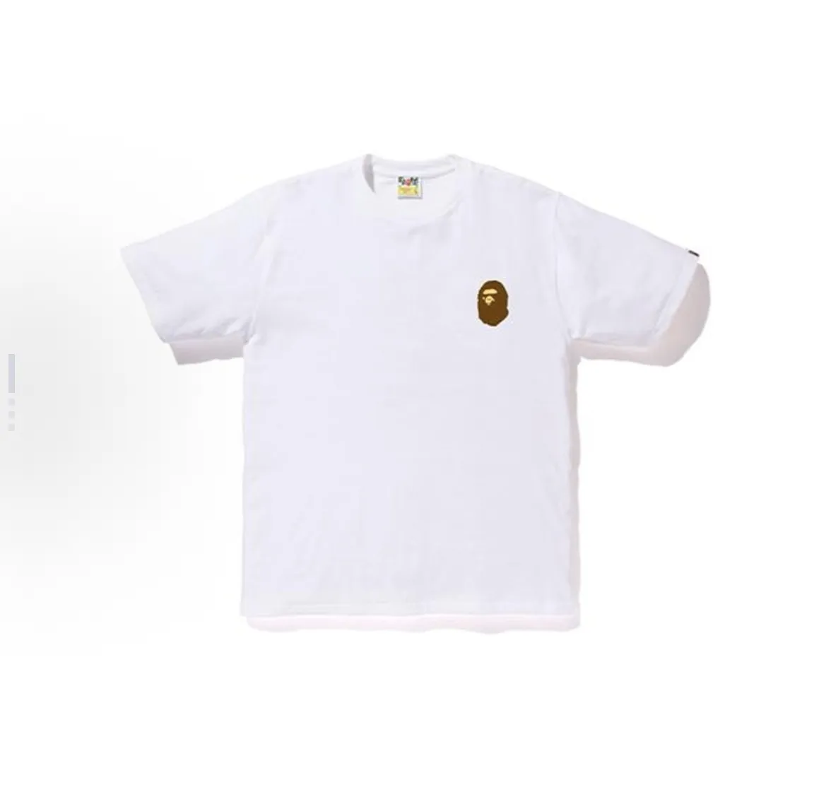 P110 001084 BAPE Multi Logo Tee White pattern round neck short-sleeved T-shirt, same style for men and women, size smlxlxxl, white