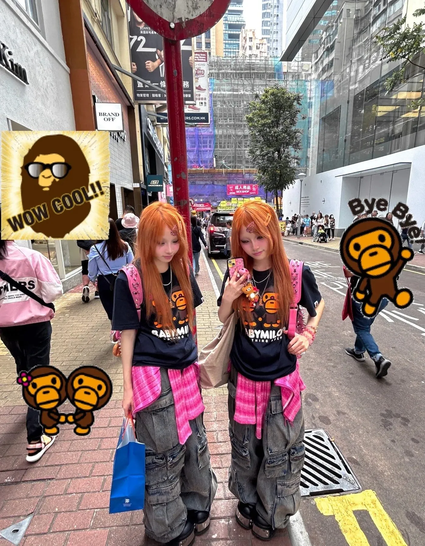 P110 001124 Bape Baby Milo printed short-sleeved T-shirt, same style for men and women, size smlxlxxl, black and white