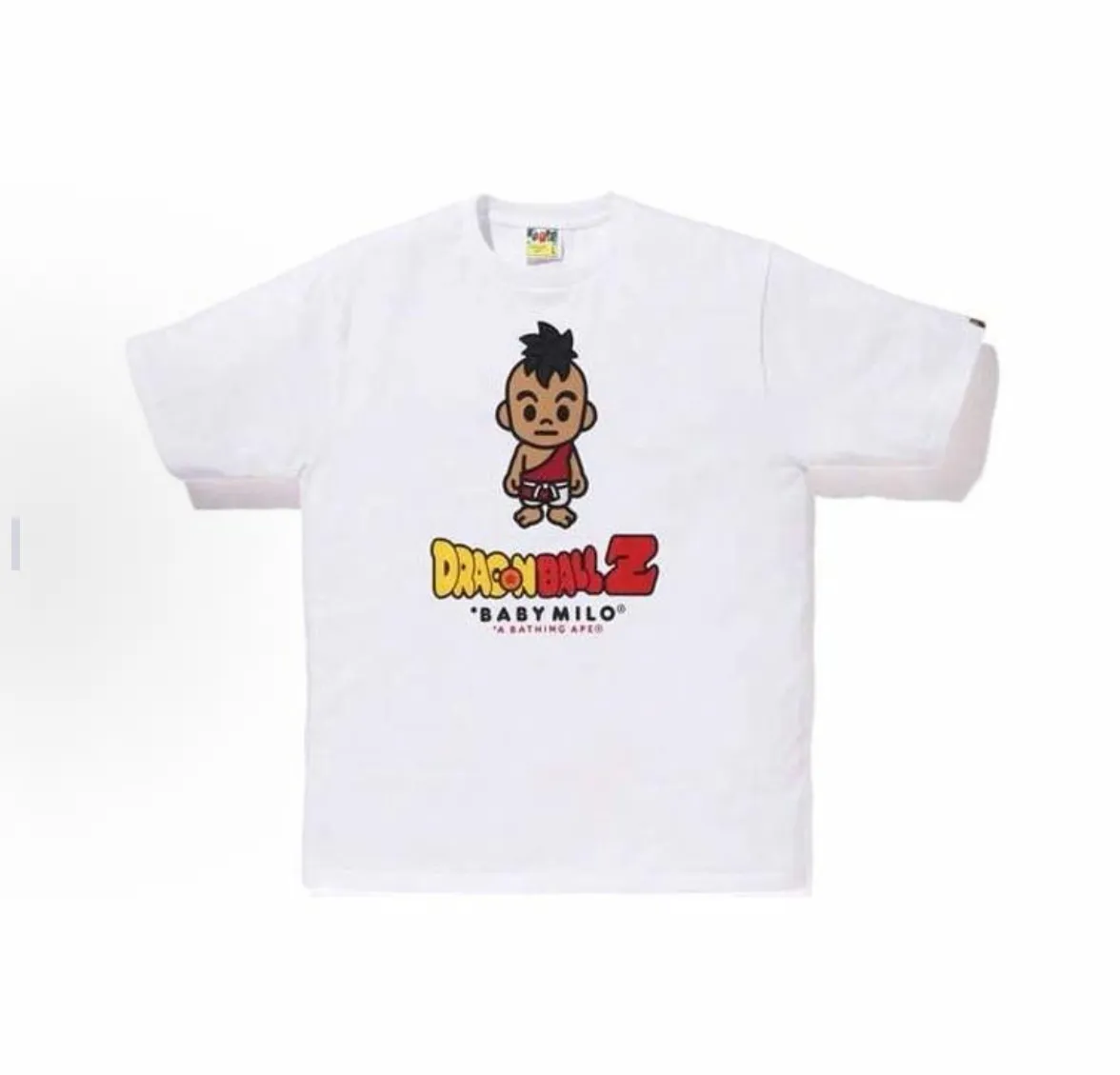 P110 001075 BAPE Ragon Ball cartoon pattern printed short-sleeved T-shirt, same style for men and women, size smlxlxxl, black and white