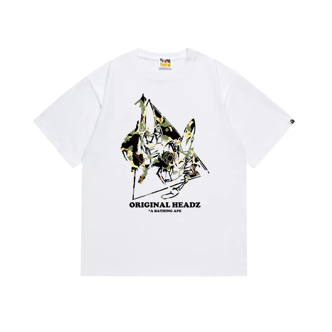 SC131#p110💰 (Top version) BAPE✖️UNKlE co-branded printed short-sleeved T-shirt Made of 260 grams of high-quality high-weave pure cotton fabric, double yarn combed, soft texture and no pilling Imported environmentally friendly printing glue, bright and three-dimensional pattern, quality 💥Same style for men and women, the upper body is fashionable Color: black white Size: S M L XL XXL