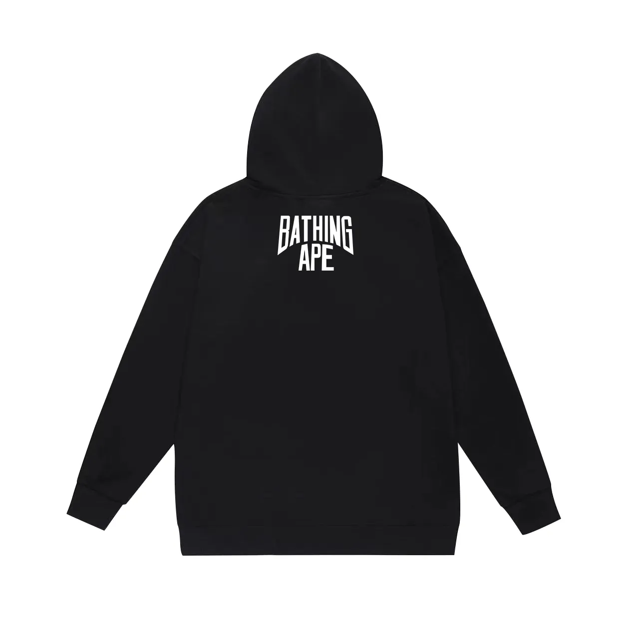 Model No. SC635# Terry p160 plus velvet p180💰 (top version) BAPE black and white threaded ape-man LOGO double-sided printed hooded sweatshirt. Made of 380g large terry 430g silver fox velvet (drop shoulder large version) fabric. The texture is soft and non-pilling. Imported environmentally friendly printing glue. The pattern is bright and three-dimensional. Quality💥Same style for men and women. The upper body is trendy. Color: black white gray Size: S M L XL XXL