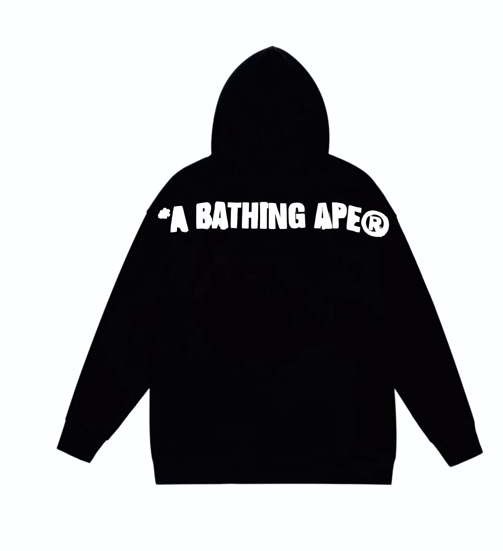 P160 model number SC868# terry 80 plus velvet 90 (top version) BAPE SS24 inkjet feeling ape head letter printed hooded sweatshirt Made of 380 grams of large terry (drop shoulder large version) fabric, soft texture and no pilling Imported environmentally friendly printing glue The pattern is bright and three-dimensional Quality 💥Same style for men and women The upper body is trendy Color: black white gray Size: S M L XL XXL