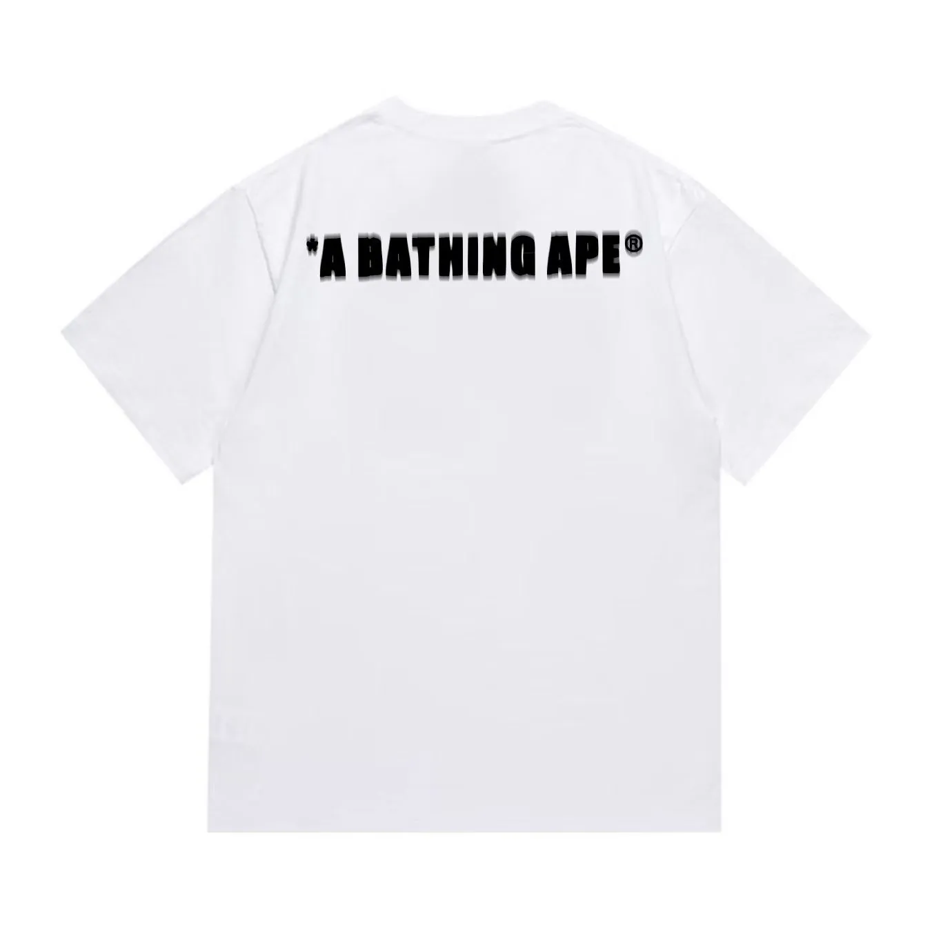 SC1011#p110💰 (top version) BAPE uses 260 grams of high-quality high-weave pure cotton fabric, double yarn combed, soft and non-pilling texture, imported environmentally friendly printing glue, bright and three-dimensional pattern, quality 💥Same style for men and women, the upper body is trendy Color: Black White Size: S M L XL XXL