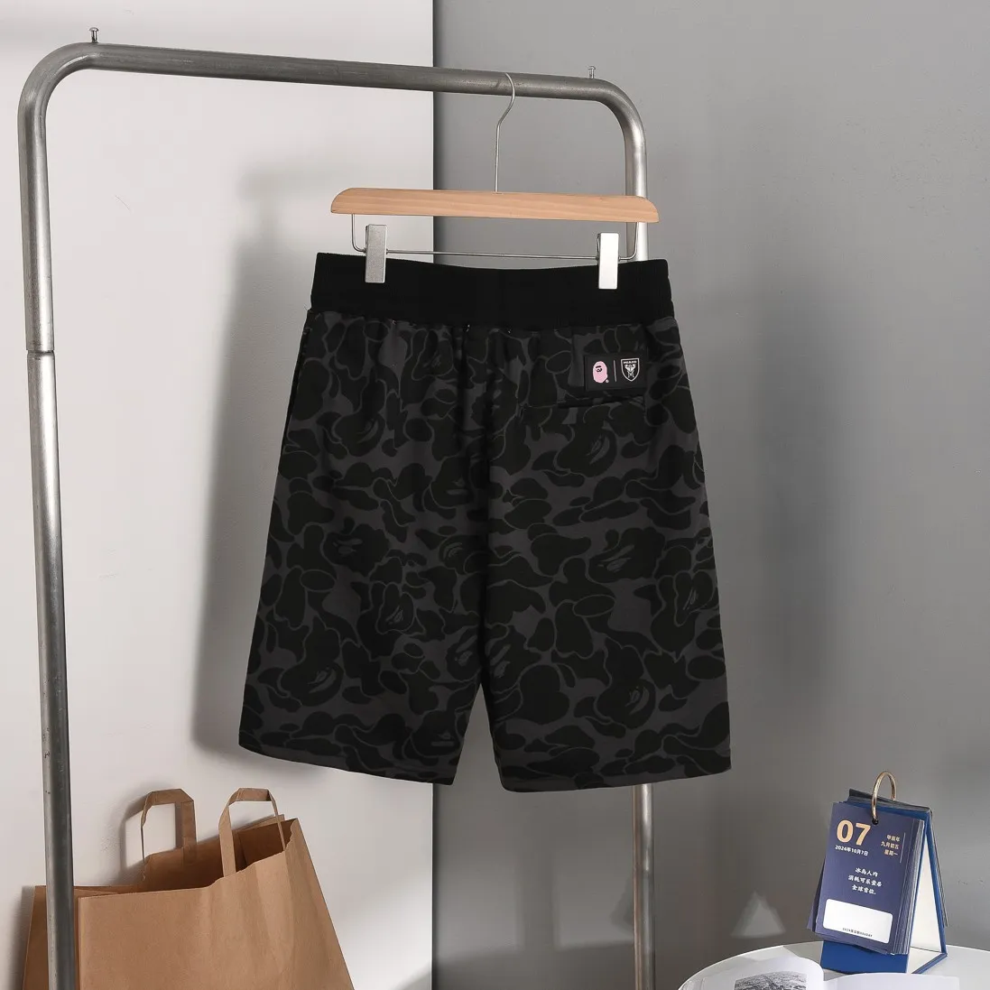 P150 Miami - Style No. B201 BAPE×inter MIAMI Messi joint Miami International multi-color camouflage shorts Color: black, white, pink Size: S M L XL XXL