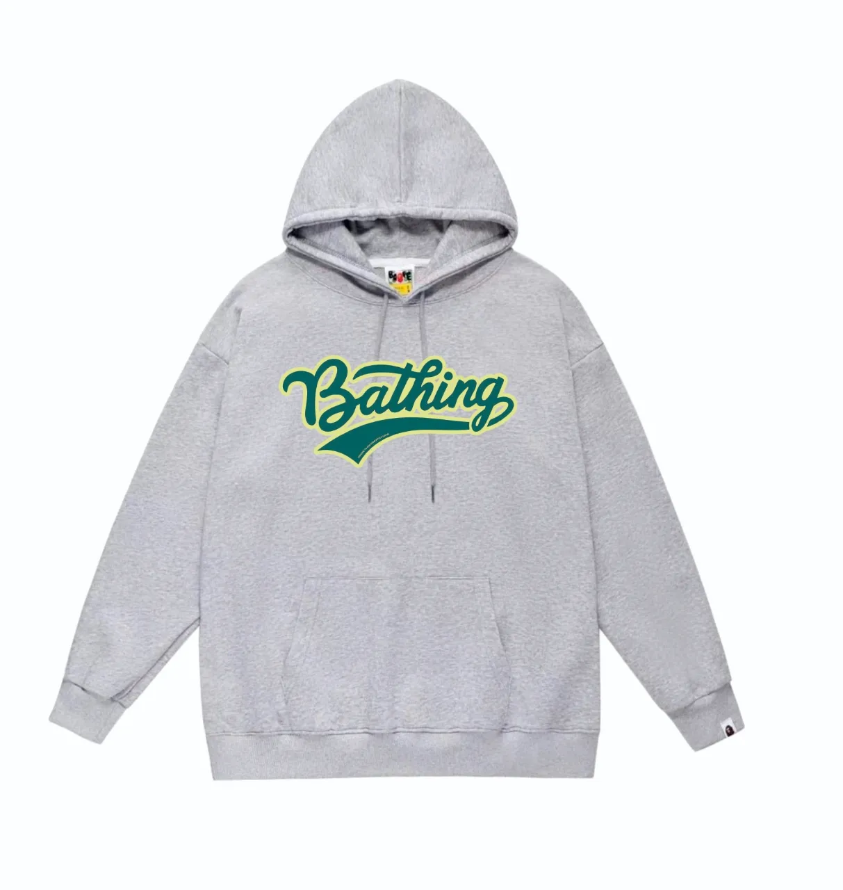 P160 model number SC835# terry 80 plus velvet 90 (top version) BAPE ape head letter printed hooded sweatshirt. Made of 380 grams of large terry (drop shoulder large version) fabric. The texture is soft and non-pilling. Imported environmentally friendly printing glue. The pattern is bright and three-dimensional. Quality 💥Same style for men and women. The upper body is trendy. Color: black white gray Size: S M L XL XXL