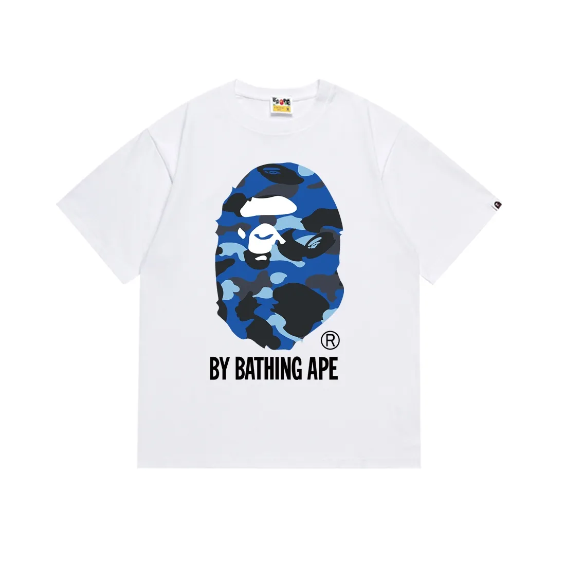 SC155#p110💰 (top version) BAPE multi-color ape head pattern printed short-sleeved T-shirt Made of 260 grams of high-quality high-weave pure cotton fabric, double yarn combed, soft texture and no pilling Imported environmentally friendly printing glue, bright and three-dimensional pattern, quality 💥Same style for men and women, the upper body is fashionable Color: black white Size: S M L XL XXL
