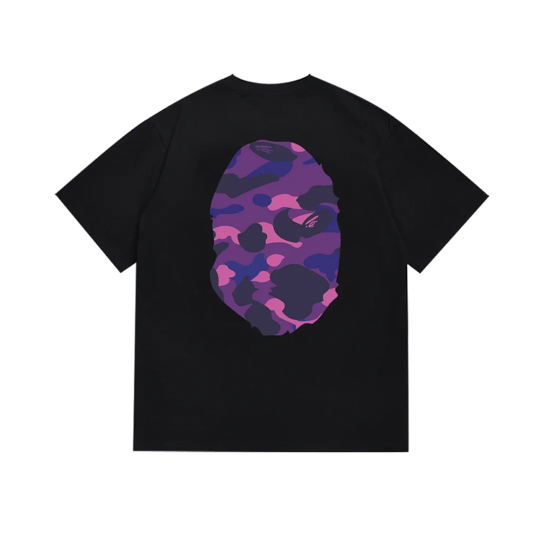 P110 SC060# (top version) BAPE double-sided camouflage ape head printed short-sleeved T-shirt Made of 260 grams of high-quality high-weave pure cotton fabric, double yarn combed, soft texture and no pilling Imported environmentally friendly printing glue, bright and three-dimensional pattern, quality 💥unisex style, the upper body is fashionable Color: white camouflage black camouflage white yellow black yellow white green black green white purple black purple white red black red Size: S M L XL XXL