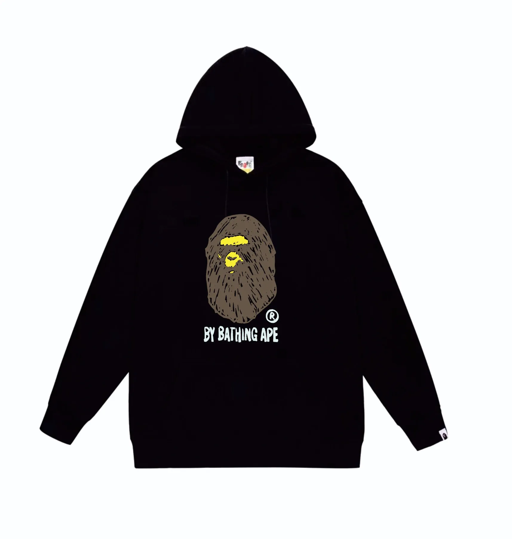 P160 model number SC841# terry 80 plus velvet 90 (top version) BAPE FANS SCARF DRAW hand-painted graffiti ape head letter print hooded sweatshirt. Made of 380g large terry (drop shoulder large version) fabric. The texture is soft and non-pilling. Imported environmentally friendly printing glue. The pattern is bright and three-dimensional. The quality is the same for men and women. The upper body is trendy. Color: black white gray Size: S M L XL XXL