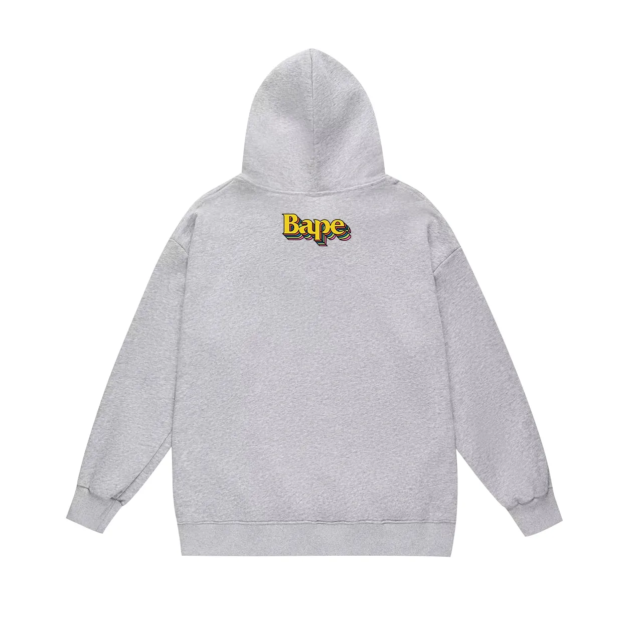 Model No. SC685# terry p160 plus velvet p180💰 (top version) BAPE ape head color letter three-dimensional effect printed hooded sweatshirt. Made of 380g large terry 430g silver fox velvet (drop shoulder large version) fabric. The texture is soft and non-pilling. Imported environmentally friendly printing glue. The pattern is bright and three-dimensional. Quality💥Same style for men and women. The upper body is trendy. Color: black white gray Size: S M L XL XXL
