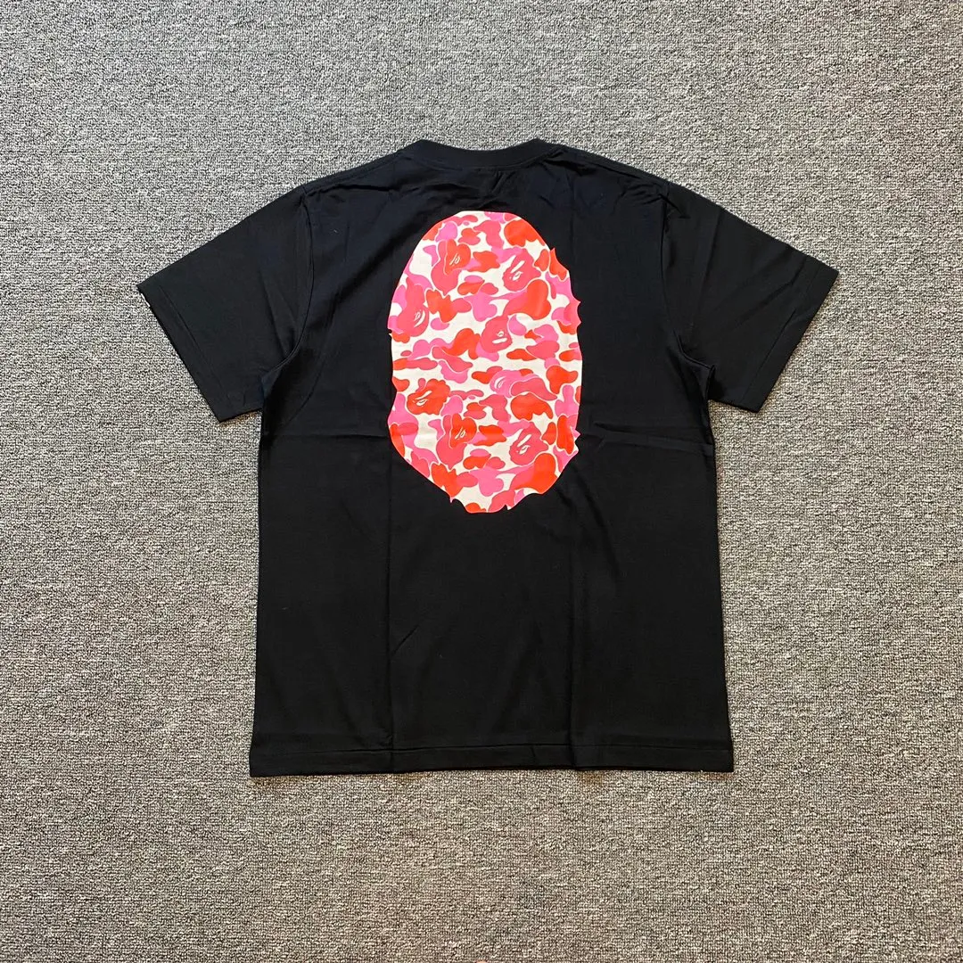 💰140 Bape Abc Blue Pink Green Camouflage Ape Man Reappearance 280g Couple Model: S-XXL [White Green Black Green White Blue Black Blue White Pink Black Pink]