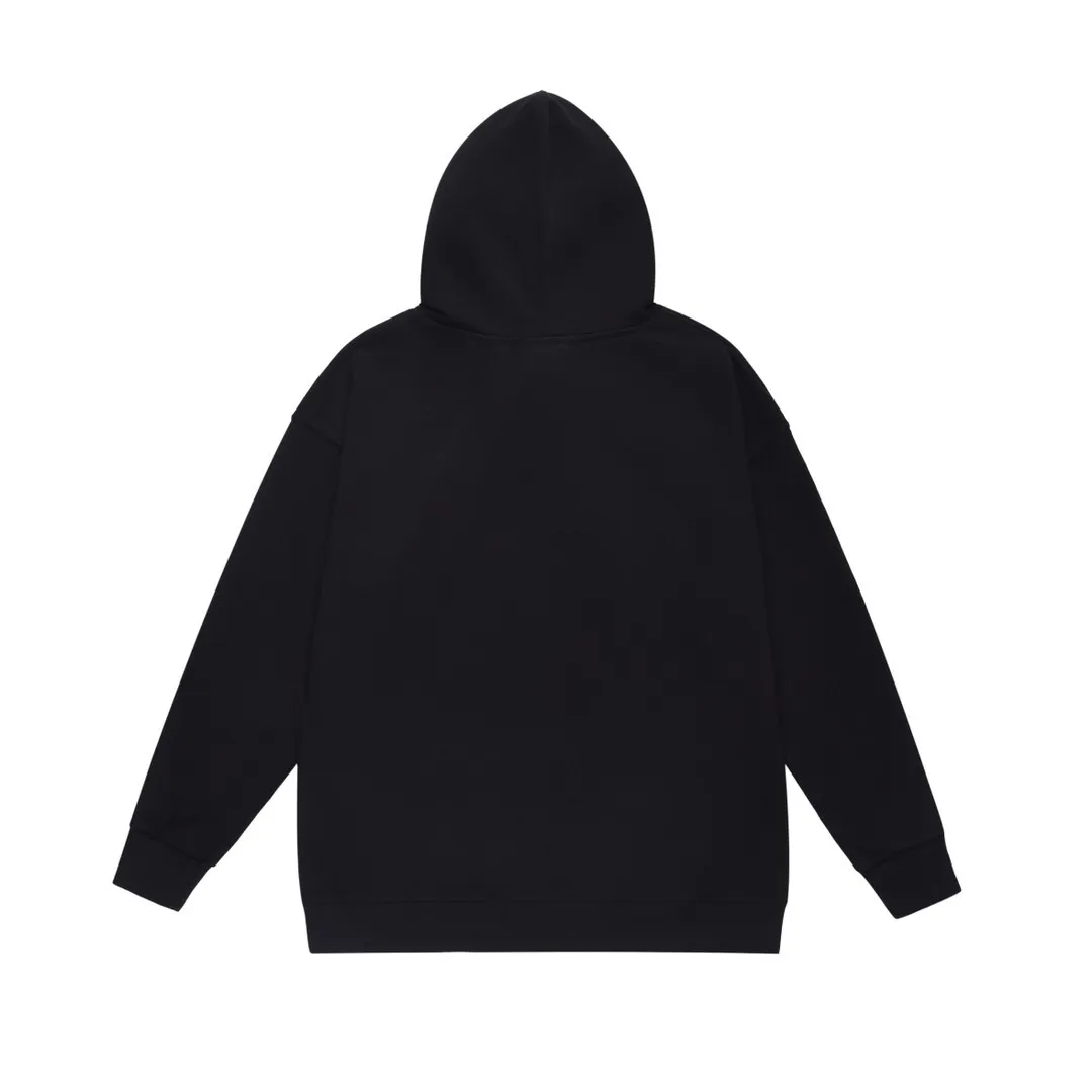Model number SC669#terry p160 plus velvet p180💰 (top version) BAPE shark mouth monkey pattern printed hooded sweatshirt. Made of 380g large terry 430g silver fox velvet (drop shoulder large version) fabric. The texture is soft and non-pilling. Imported environmentally friendly printing glue. The pattern is bright and three-dimensional. Quality💥Same style for men and women. The upper body is trendy. Color: black white gray Size: S M L XL XXL