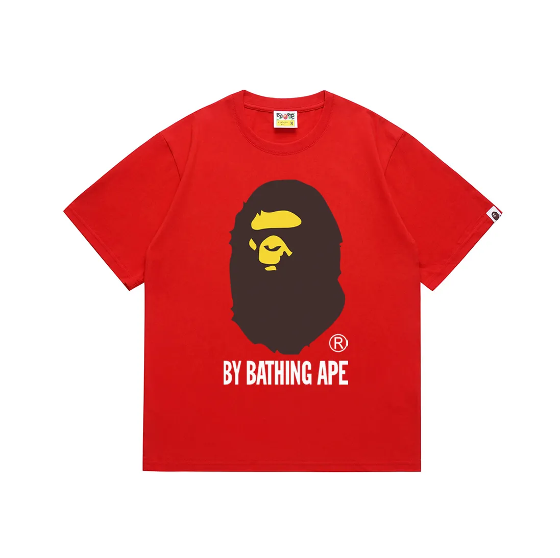 SC040#p110💰 (Top version) BAPE Ape Man's Big Head classic reproduction printed short-sleeved T-shirt Made of 260 grams of high-quality high-weave pure cotton fabric, double yarn combed, soft texture without pilling, imported environmentally friendly printing glue, bright and three-dimensional pattern, quality 💥unisex style, the upper body is trendy Color: black, white, red, pink, navy, coffee, khaki, light blue, Klein blue, grass green, burgundy, purple (12 colors) Size: S M L XL XXL