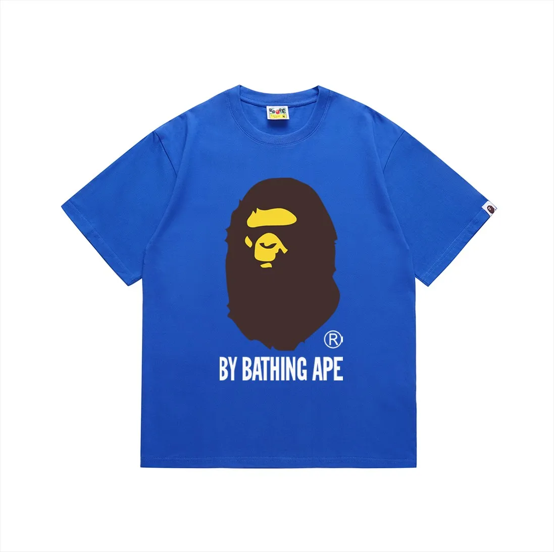 SC040#p110💰 (Top version) BAPE Ape Man's Big Head classic reproduction printed short-sleeved T-shirt Made of 260 grams of high-quality high-weave pure cotton fabric, double yarn combed, soft texture without pilling, imported environmentally friendly printing glue, bright and three-dimensional pattern, quality 💥unisex style, the upper body is trendy Color: black, white, red, pink, navy, coffee, khaki, light blue, Klein blue, grass green, burgundy, purple (12 colors) Size: S M L XL XXL