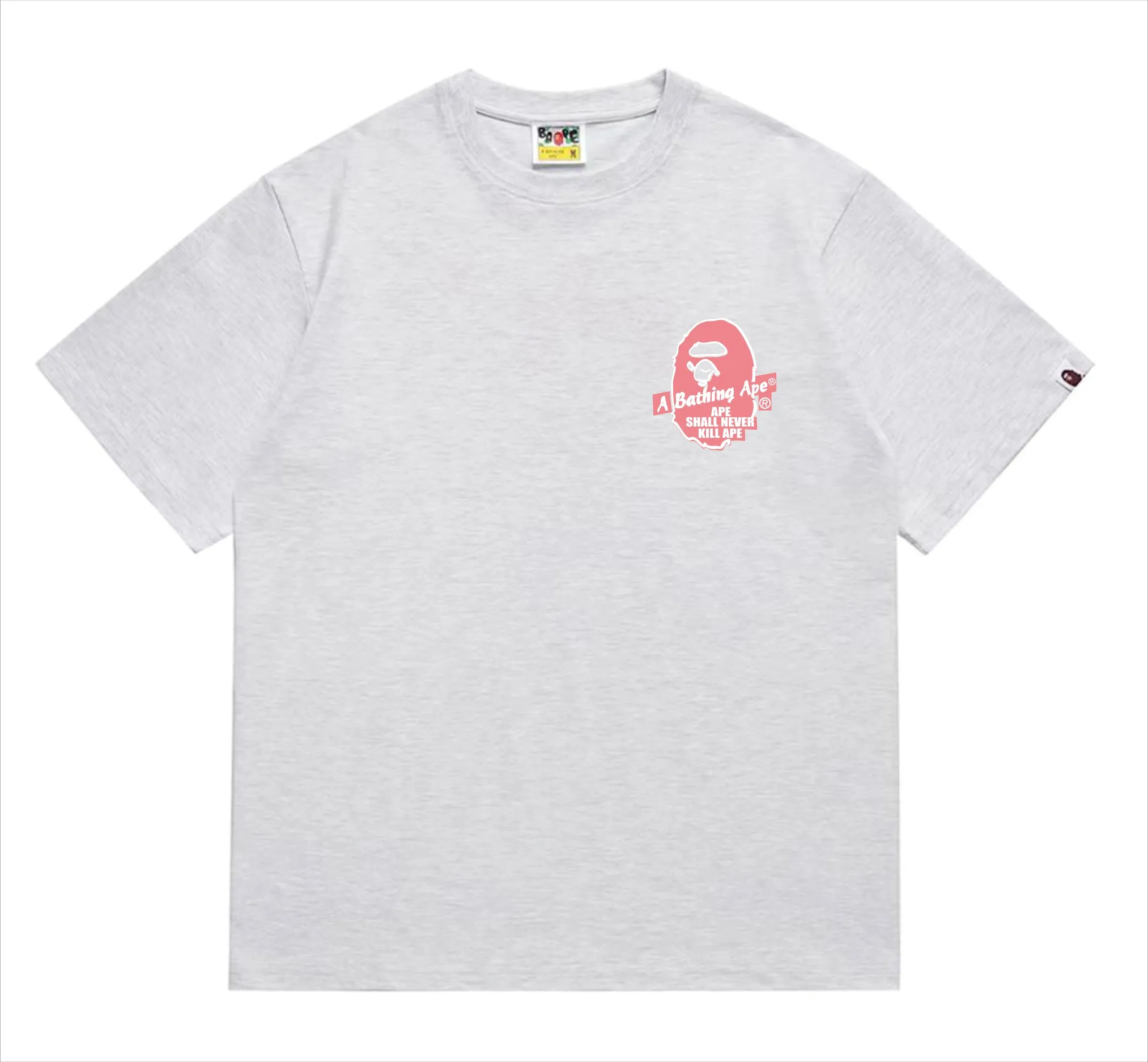 SC205#p110💰 (top version) BAPE×Stussy co-branded Stussy letter ape print T-shirt Made of 260 grams of high-quality high-weave pure cotton fabric, double yarn combed, soft texture without pilling, imported environmentally friendly printing glue, bright and three-dimensional pattern, quality 💥Same style for men and women, the upper body is fashionable Color: black and blue, gray and blue, pink and blue, red and blue, white and blue, white pink, gray pink, pink, red pink, black pink Size: S M L XL XXL