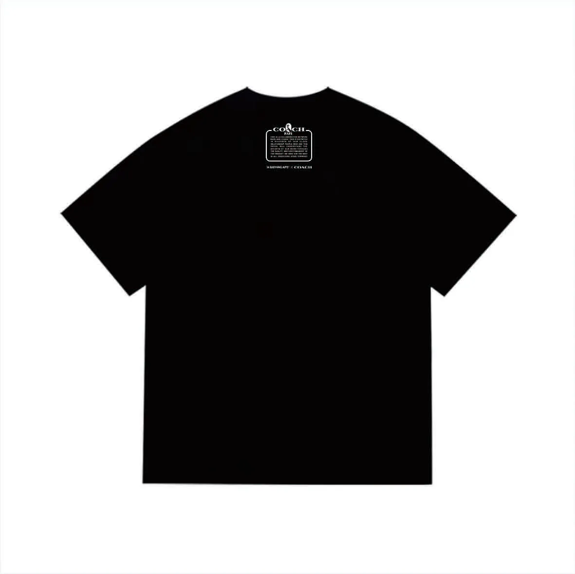 SC1029#p110💰 (top version) BAPE uses 260 grams of high-quality high-weave pure cotton fabric, double yarn combed, soft texture and no pilling, imported environmentally friendly printing glue, bright and three-dimensional pattern, quality 💥Same style for men and women, the upper body is fashionable Color: black white Size: S M L XL XXL