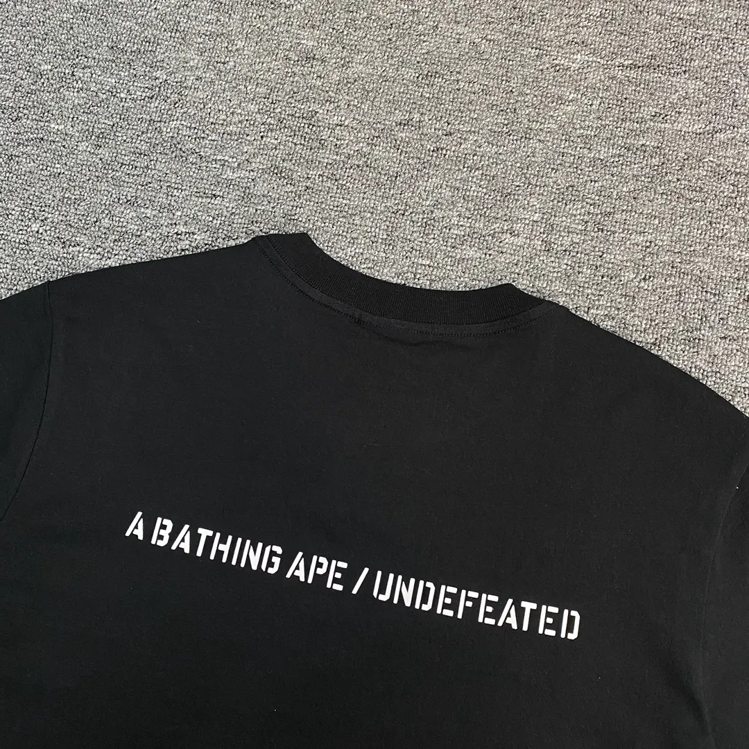 💰140 Bape✖️UNDFATED joint green camouflage great ape custom fabric 280g couple style: S-XXL [black white]