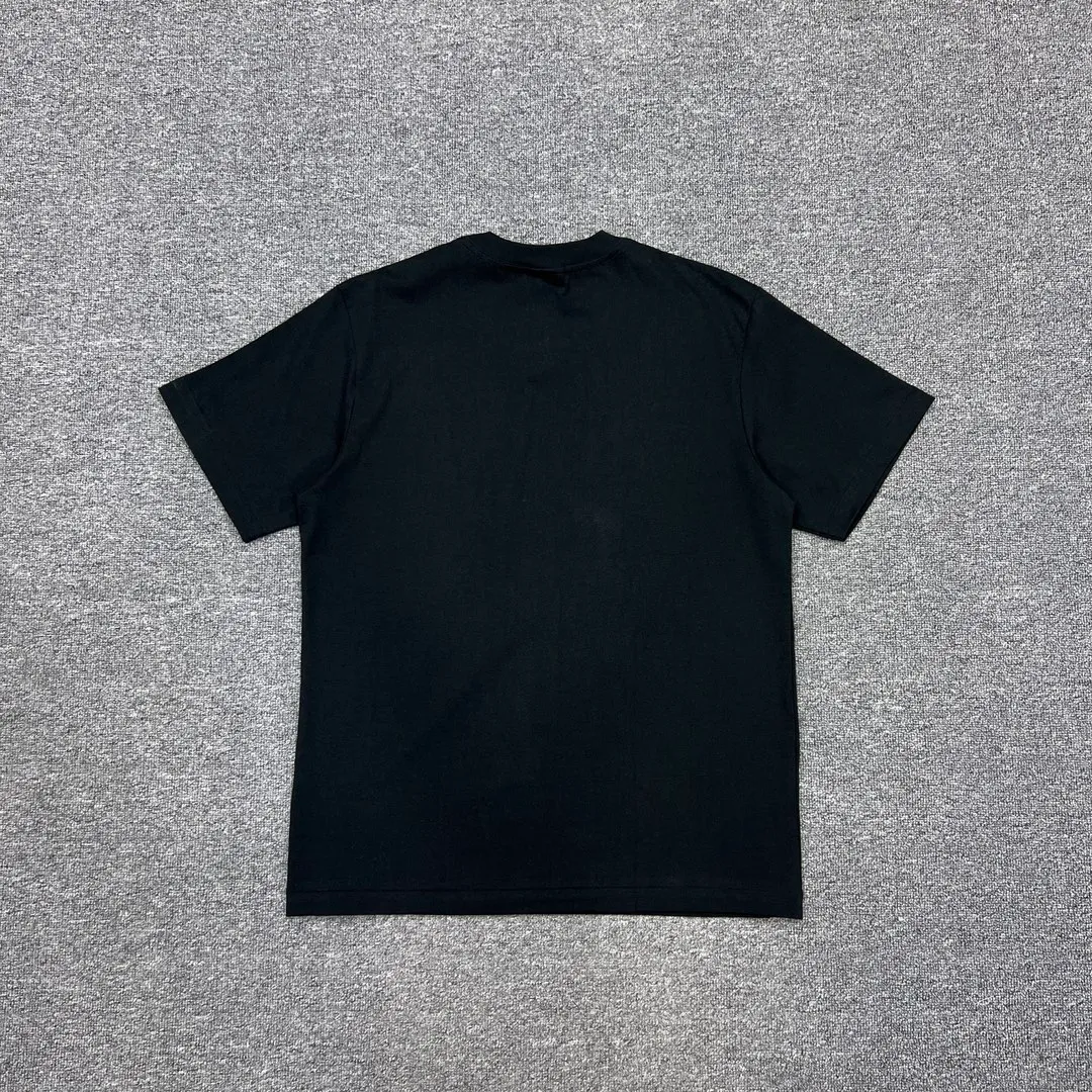 💰140 BAPE GLITCH ART COLLEGE TEE Faulty Symphony Art laminated ape head print 280g weight linen cotton fabric ZP version Couple style: S—XXL [Black White]