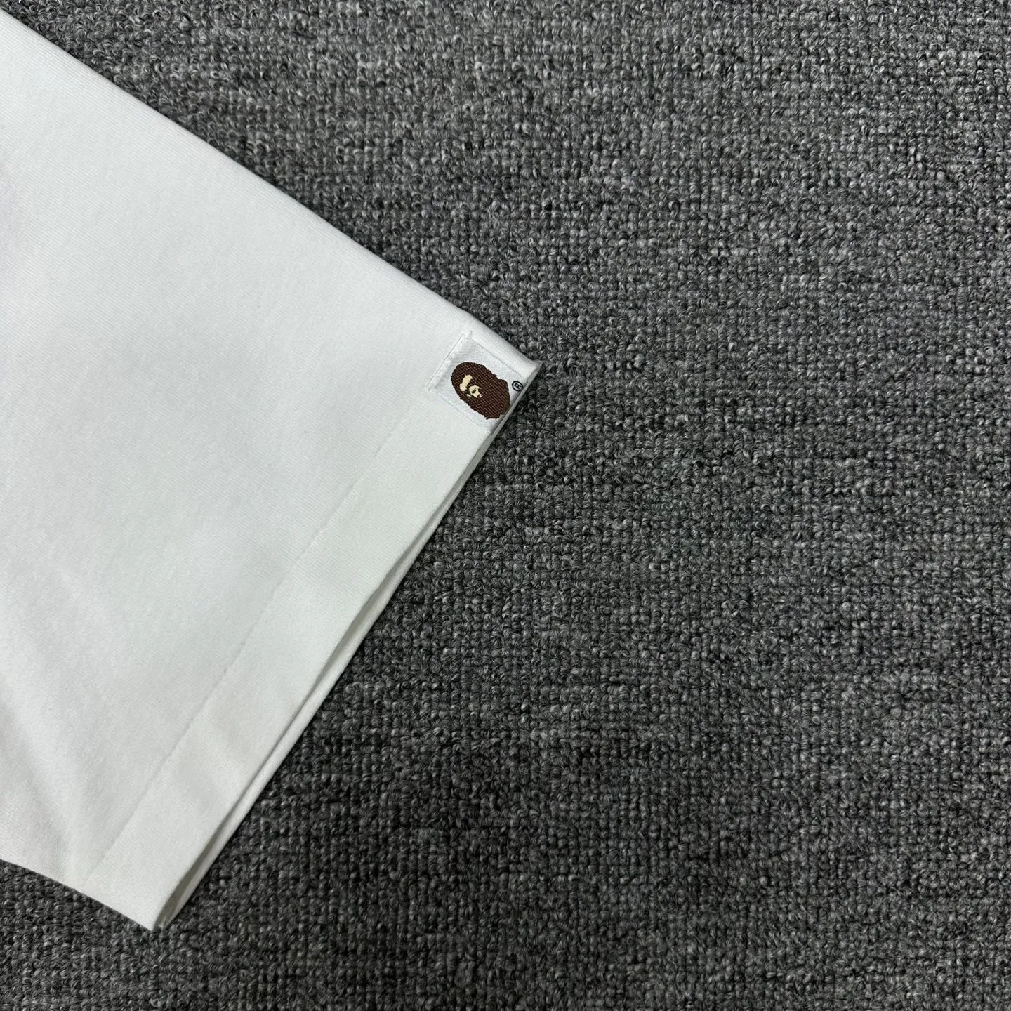 💰140 BAPE Return to College Series Hand-painted pattern short-sleeved T-shirt 280g weight linen cotton fabric ZP version Couple style: S-XXL [Black White]