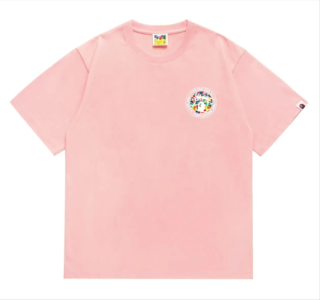SC217#p110💰 (Top version) BAPE×Stussy co-branded Stussy letter ape print T-shirt Made of 260 grams of high-quality high-weave pure cotton fabric, double yarn combed, soft texture and no pilling Imported environmentally friendly printing glue, bright and three-dimensional pattern, quality 💥Same style for men and women, the upper body is fashionable Color: black and white print, gray and white print, pink and white print, red and white print, white and black print, gray and black print, red and black print Pink and black print Size: S M L XL XXL