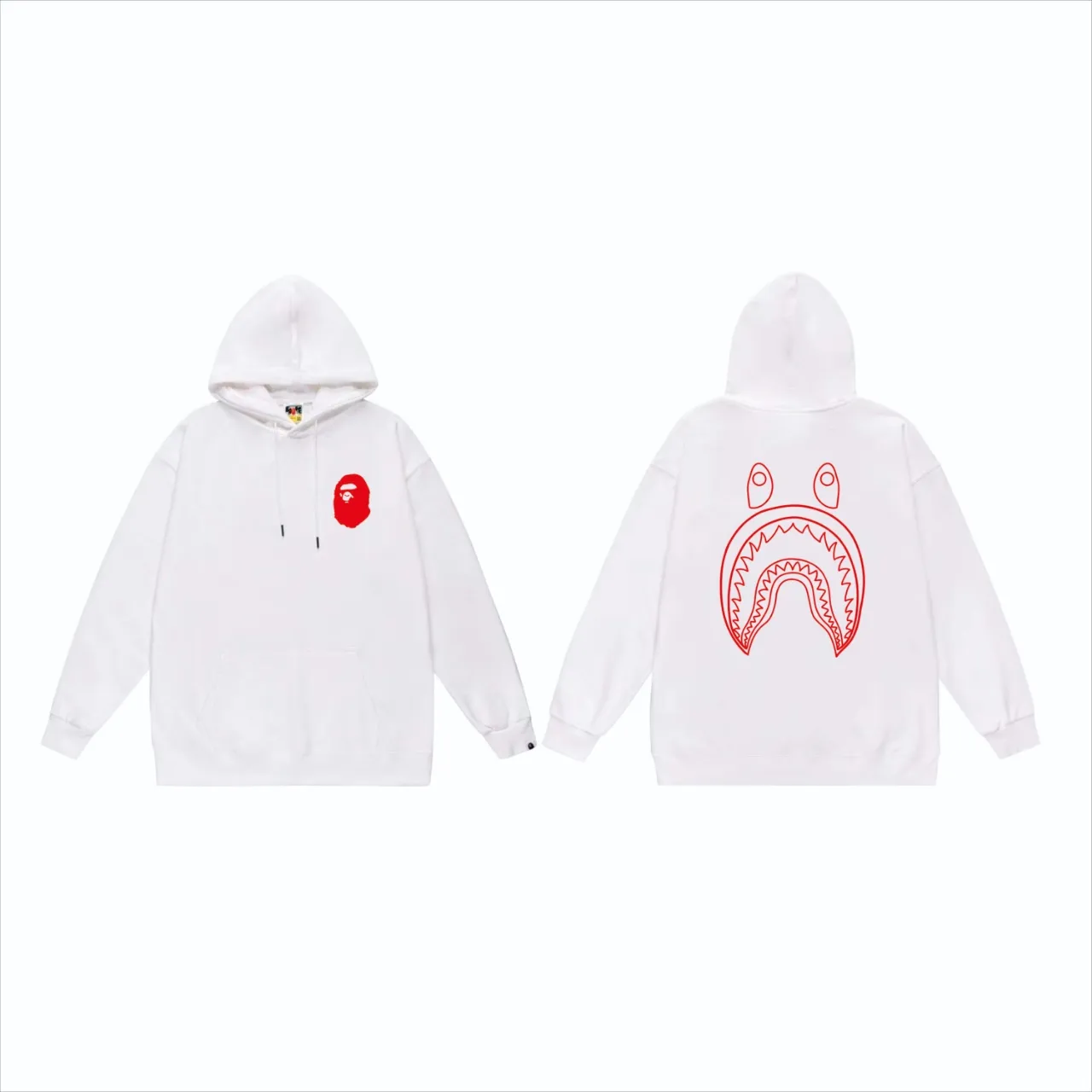 P160 model number SC815# terry 80 plus velvet 90 (top version) BAPE×STUSSY co-branded Stussy letter printed hooded sweatshirt Made of 380g large terry (drop shoulder large version) fabric, soft and non-pilling texture, imported environmentally friendly printing glue, bright and three-dimensional pattern, quality 💥Same style for men and women, the upper body is fashionable Color: black and white, white and black, gray and black, black and red, white and red, gray and red Size: S M L XL XXL