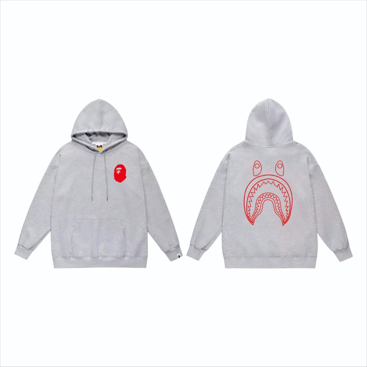P160 model number SC815# terry 80 plus velvet 90 (top version) BAPE×STUSSY co-branded Stussy letter printed hooded sweatshirt Made of 380g large terry (drop shoulder large version) fabric, soft and non-pilling texture, imported environmentally friendly printing glue, bright and three-dimensional pattern, quality 💥Same style for men and women, the upper body is fashionable Color: black and white, white and black, gray and black, black and red, white and red, gray and red Size: S M L XL XXL