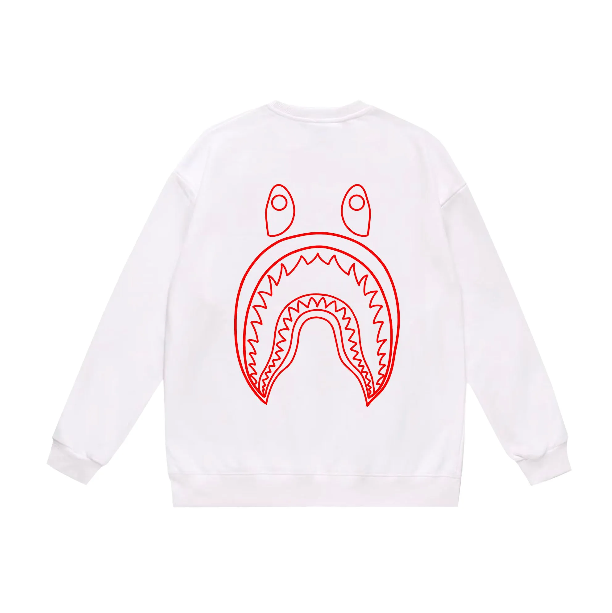 P150 model number SC515# terry 75 plus velvet 80 (top version) BAPE×STUSSY co-branded Stussy letter round neck sweatshirt Made of 350g large terry (drop shoulder large version) fabric, soft and non-pilling texture, imported environmentally friendly printing glue, bright and three-dimensional pattern, quality 💥Same style for men and women, the upper body is fashionable Color: black and white, white and black, gray and black, black and red, white and red, gray and red Size: S M L XL XXL