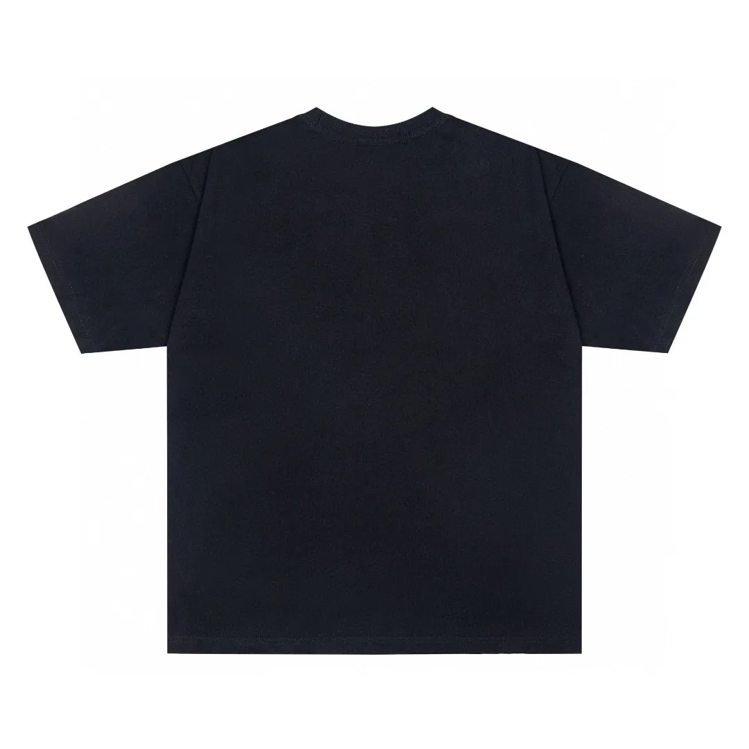P110 001165 bape little monkey print short-sleeved T-shirt, same style for men and women, size smlxlxxl, black and white