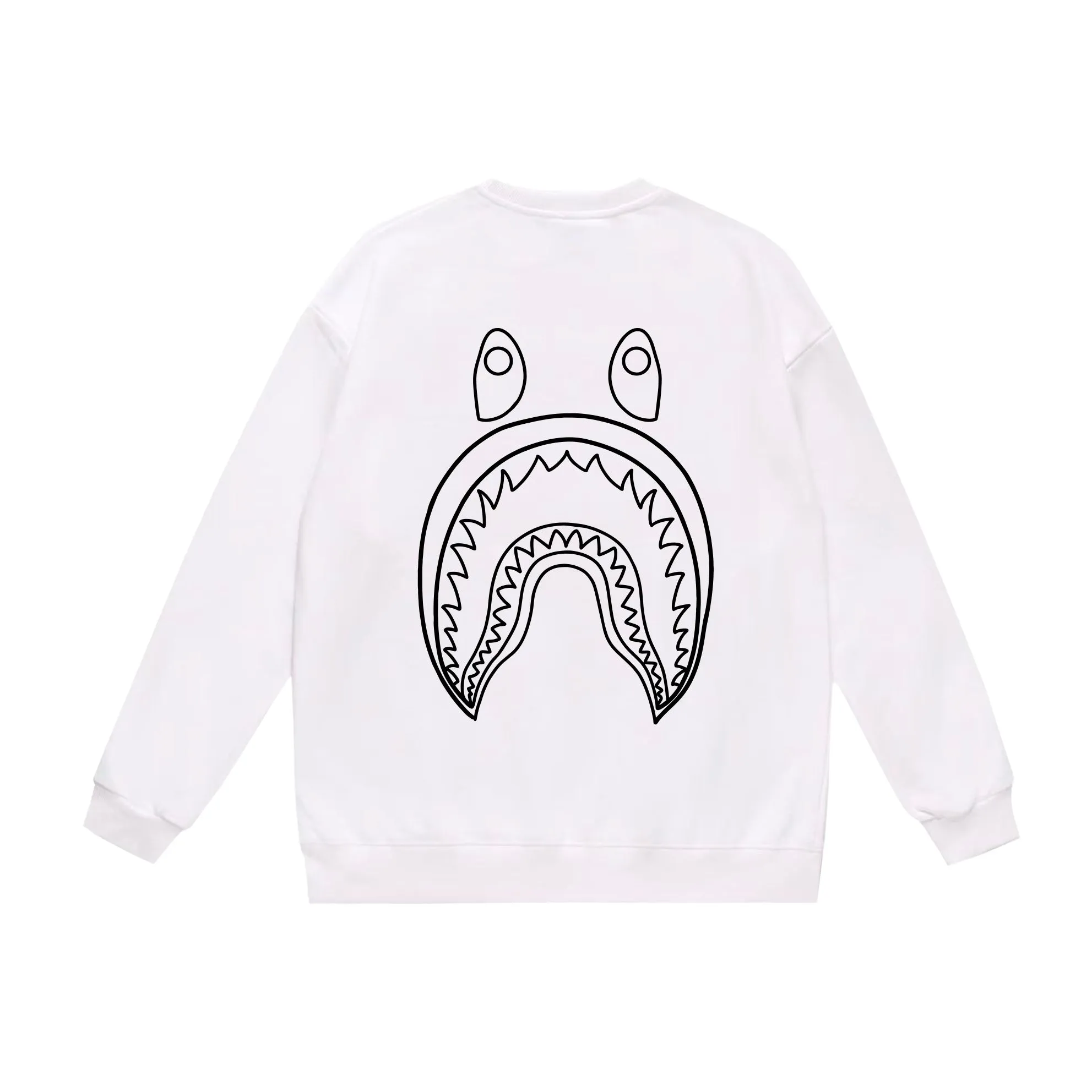 P150 model number SC515# terry 75 plus velvet 80 (top version) BAPE×STUSSY co-branded Stussy letter round neck sweatshirt Made of 350g large terry (drop shoulder large version) fabric, soft and non-pilling texture, imported environmentally friendly printing glue, bright and three-dimensional pattern, quality 💥Same style for men and women, the upper body is fashionable Color: black and white, white and black, gray and black, black and red, white and red, gray and red Size: S M L XL XXL