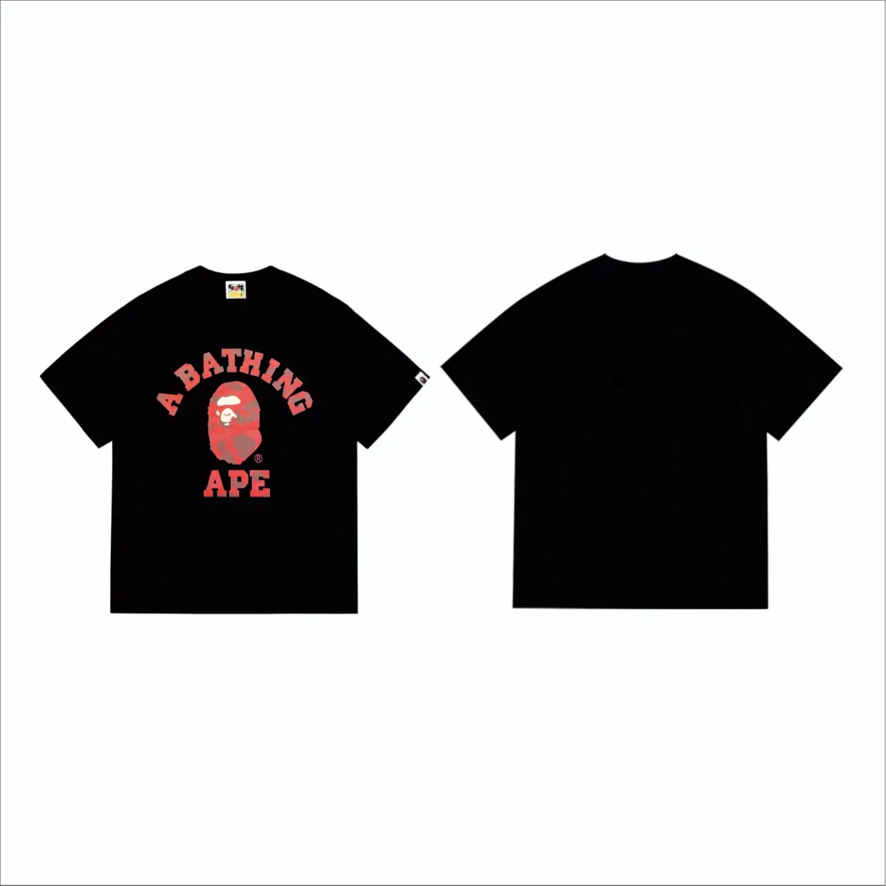 SC249#p110💰 (top version) BAPE camouflage ape head letter printed short-sleeved T-shirt Made of 260 grams of high-quality high-weave pure cotton fabric, double yarn combed, soft texture without pilling, imported environmentally friendly printing glue, bright and three-dimensional pattern, quality 💥unisex style, the upper body is fashionable Color: black red white red black purple white purple black yellow white yellow black blue white blue black camouflage green white camouflage green Size: S M L XL XXL