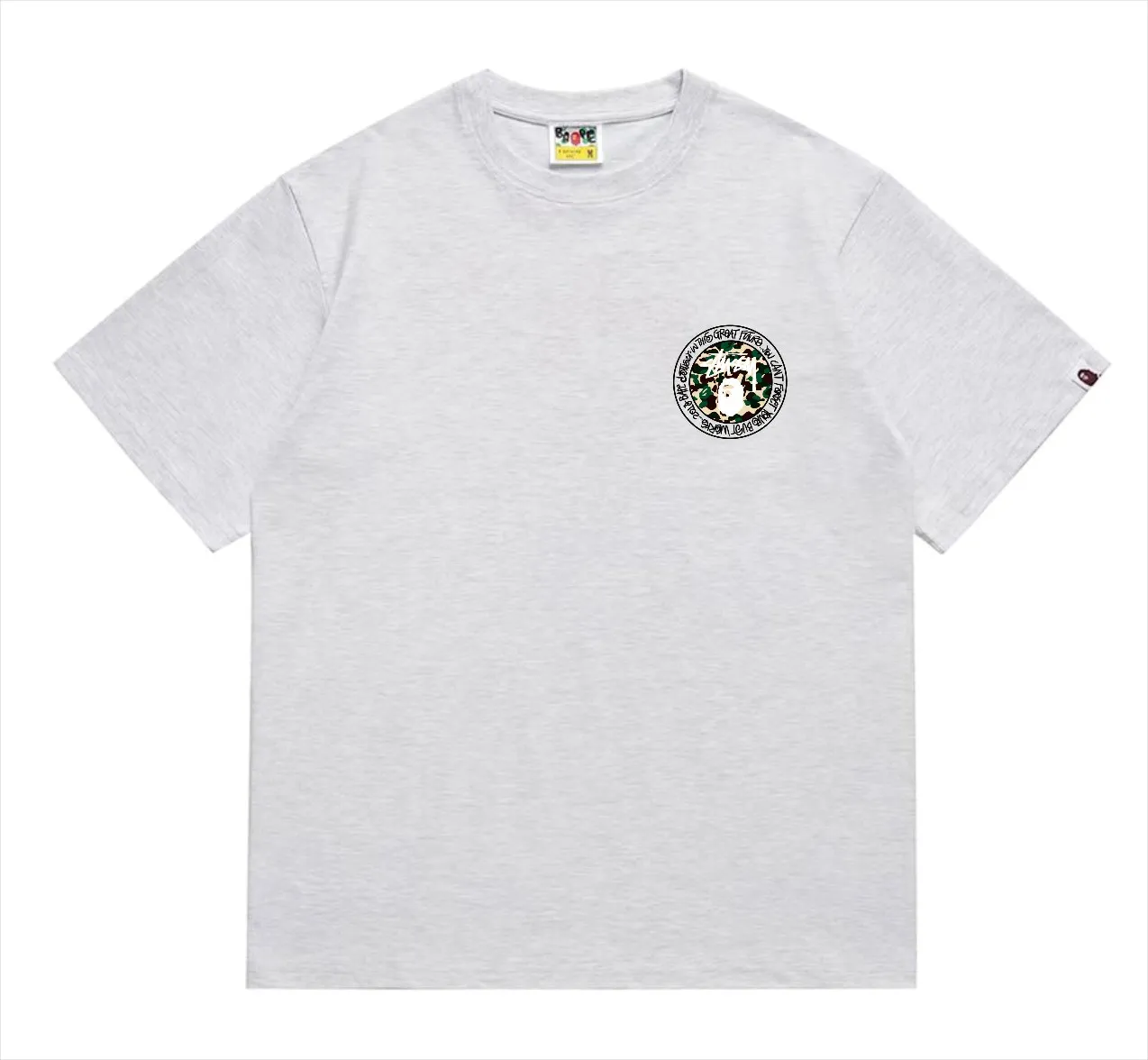 SC219#p110💰 (top version) BAPE×Stussy co-branded Stussy letter ape print T-shirt Made of 260 grams of high-quality high-weave pure cotton fabric, double yarn combed, soft texture without pilling, imported environmentally friendly printing glue, bright and three-dimensional pattern, quality 💥Same style for men and women, the upper body is fashionable Color: black and white print, gray and white print, pink and white print, red and white print, white and black print, gray and black print, red and black print Pink and black print Size: S M L XL XXL