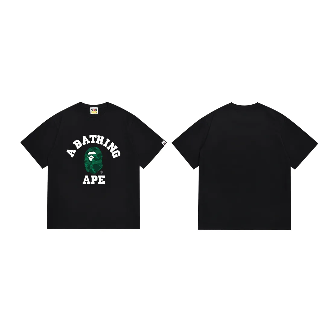 SC199#p110💰 (top version) BAPE little ape head classic letter printed T-shirt Made of 260 grams of high-quality high-weave pure cotton fabric, double yarn combed, soft texture and no pilling Imported environmentally friendly printing glue, bright and three-dimensional pattern, quality 💥Same style for men and women, the upper body is fashionable Color: black white Size: S M L XL XXL