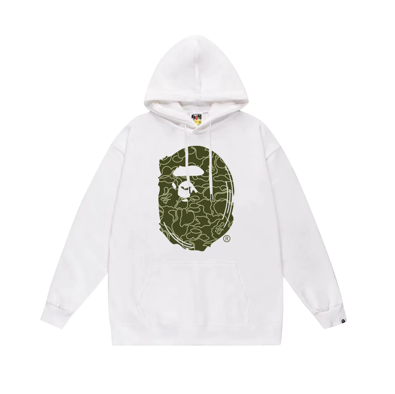 P160 model number SC773# terry 80 plus velvet 90 (top version) BAPE Monkey Head 30th anniversary limited edition camouflage hooded sweatshirt. Made of 380g large terry (drop shoulder large version) fabric. The texture is soft and non-pilling. Imported environmentally friendly printing glue. The pattern is bright and three-dimensional. Quality 💥Same style for men and women. The upper body is trendy. Color: black green white green gray green black red white red gray red black blue white blue Gray blue Size: S M L XL XXL