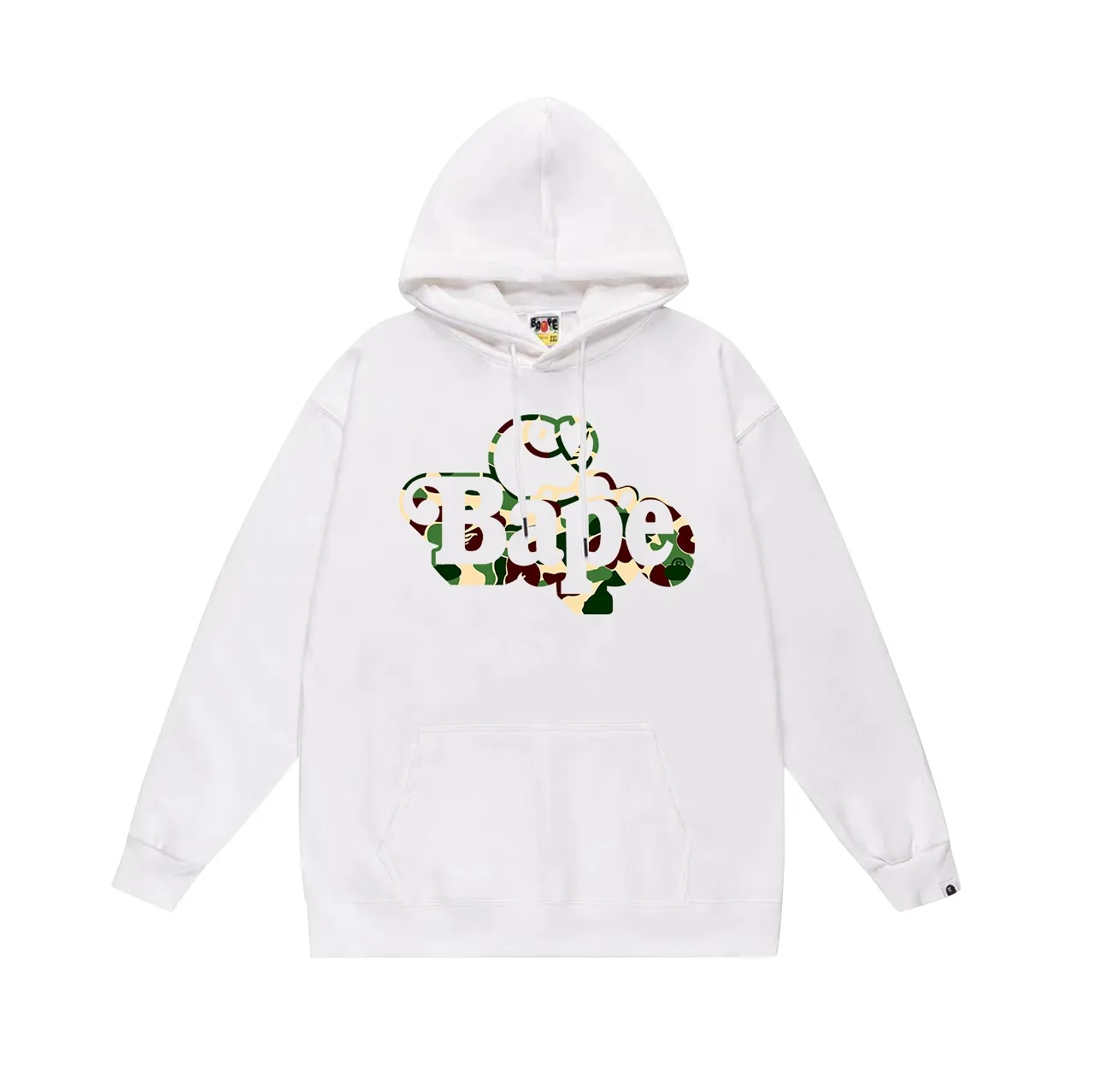 Model No. SC709#terry p160 plus velvet 180💰 (top version) BAPE camouflage cartoon BABY MILO printed hooded sweatshirt Made of 380g large terry (drop shoulder large version) fabric, soft texture and no pilling Imported environmentally friendly printing glue The pattern is bright and three-dimensional Quality💥Same style for men and women The upper body is trendy Color: black green white green gray green Size: S M L XL XXL