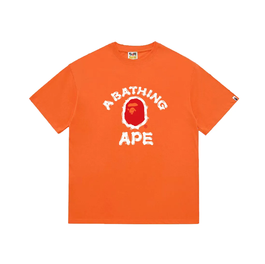 SC197#p110💰 (top version) BAPE ape head letter brush print pattern T-shirt Made of 260 grams of high-quality high-weave pure cotton fabric, double yarn combed, soft texture and no pilling Imported environmentally friendly printing glue, bright and three-dimensional pattern, quality 💥Same style for men and women, the upper body is trendy Color: black, white, khaki, green, orange Size: S M L XL XXL