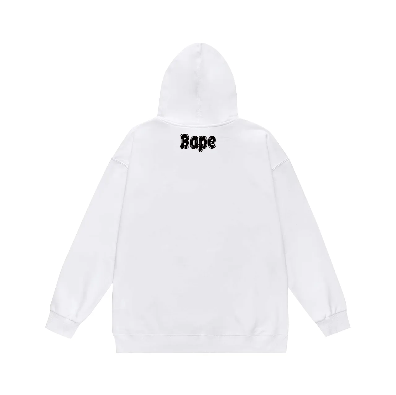 P160 model number SC797# terry 80 plus velvet 90 (top version) BAPE ape head letter brush print hooded sweatshirt Made of 380 grams of large terry (drop shoulder large version) fabric, soft texture and no pilling Imported environmentally friendly printing glue The pattern is bright and three-dimensional Quality 💥Same style for men and women The upper body is trendy Color: black white gray Size: S M L XL XXL