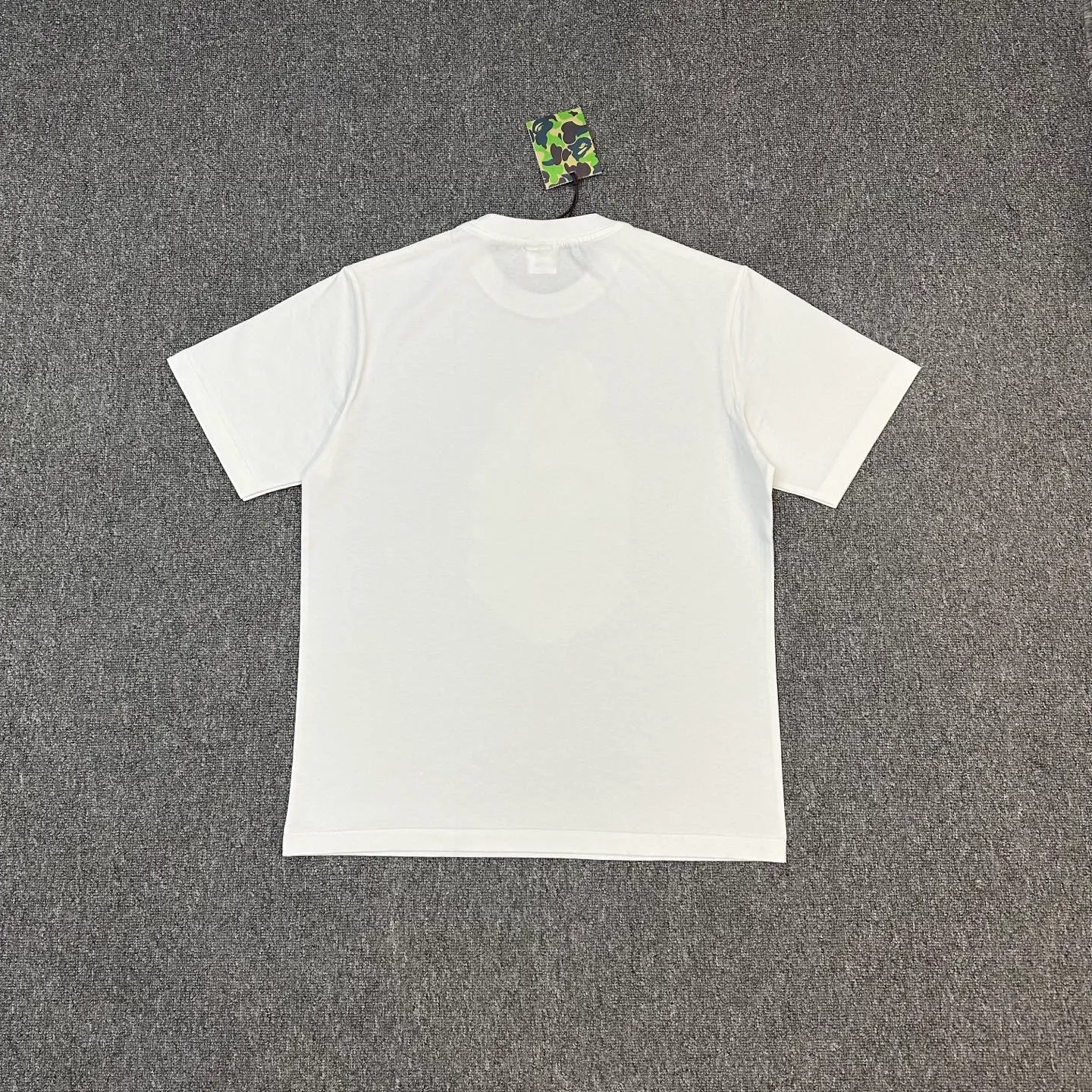 💰140 BAPE SS25 ABC CAMO series Cartoon ape orangutan pattern printing 280g weight linen cotton fabric ZP version Couple model: S-XXL [black pink white pink black blue white blue black green white green]