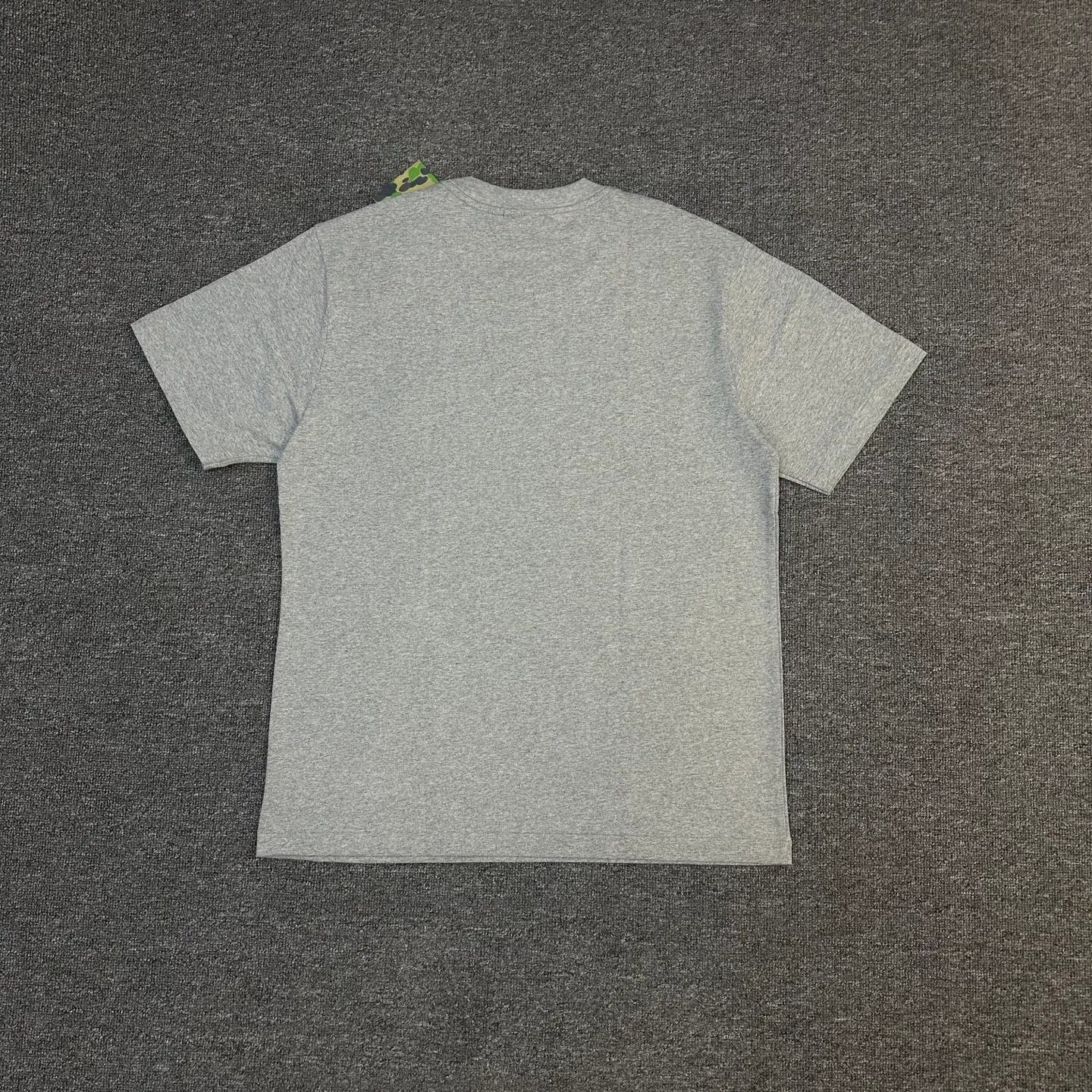 💰140 BAPE SS25 ape letter embroidered round neck 280g heavy linen cotton fabric ZP version Couple model: S-XXL [Black White Gray]