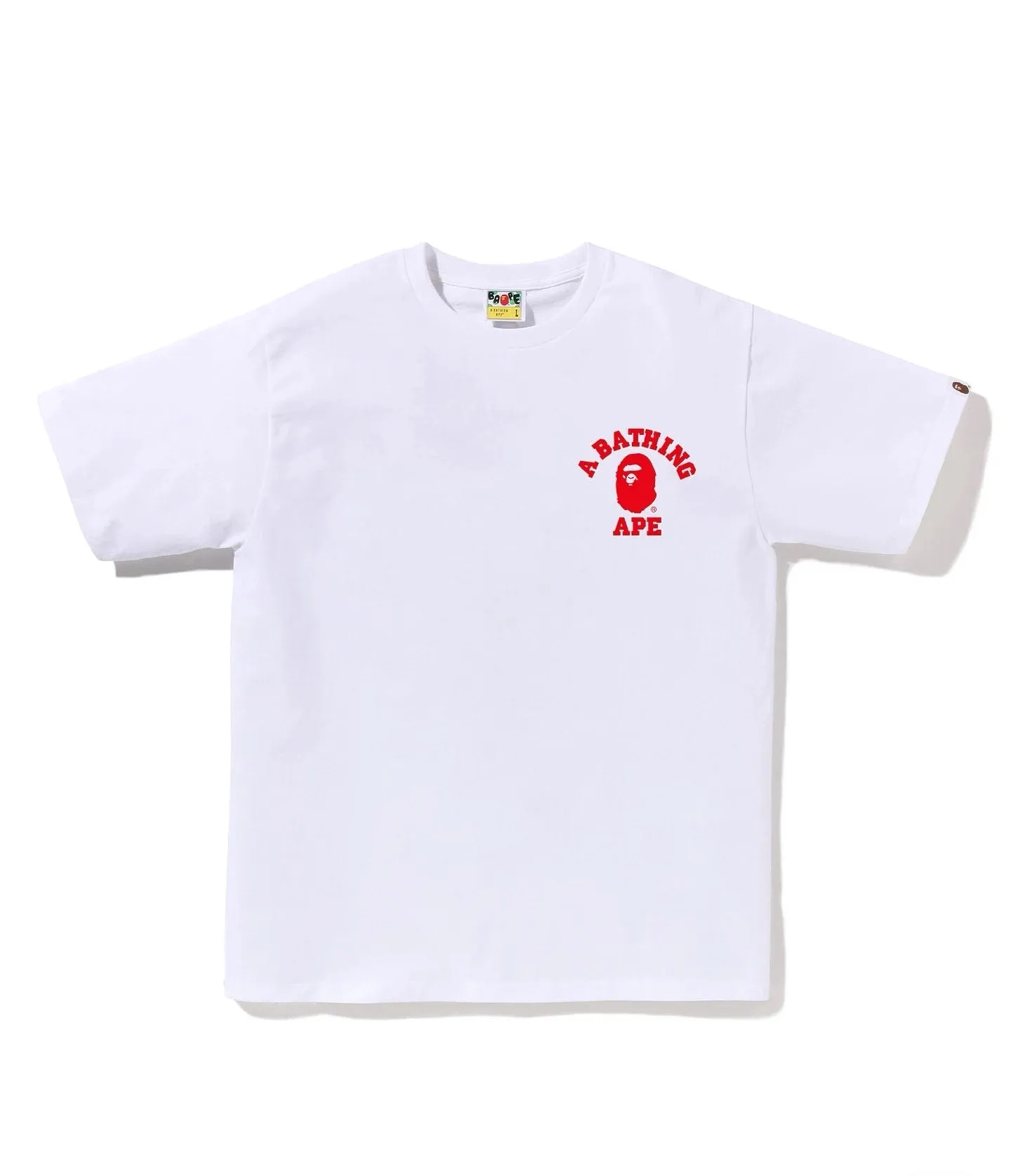 P110 001133 BAPE SS25 ABC CAMO series camouflage letter ape head print loose cuffs logo short-sleeved T-shirt, same style for men and women, size smlxlxxl, black pink, white pink, black green, white green, black blue, white blue